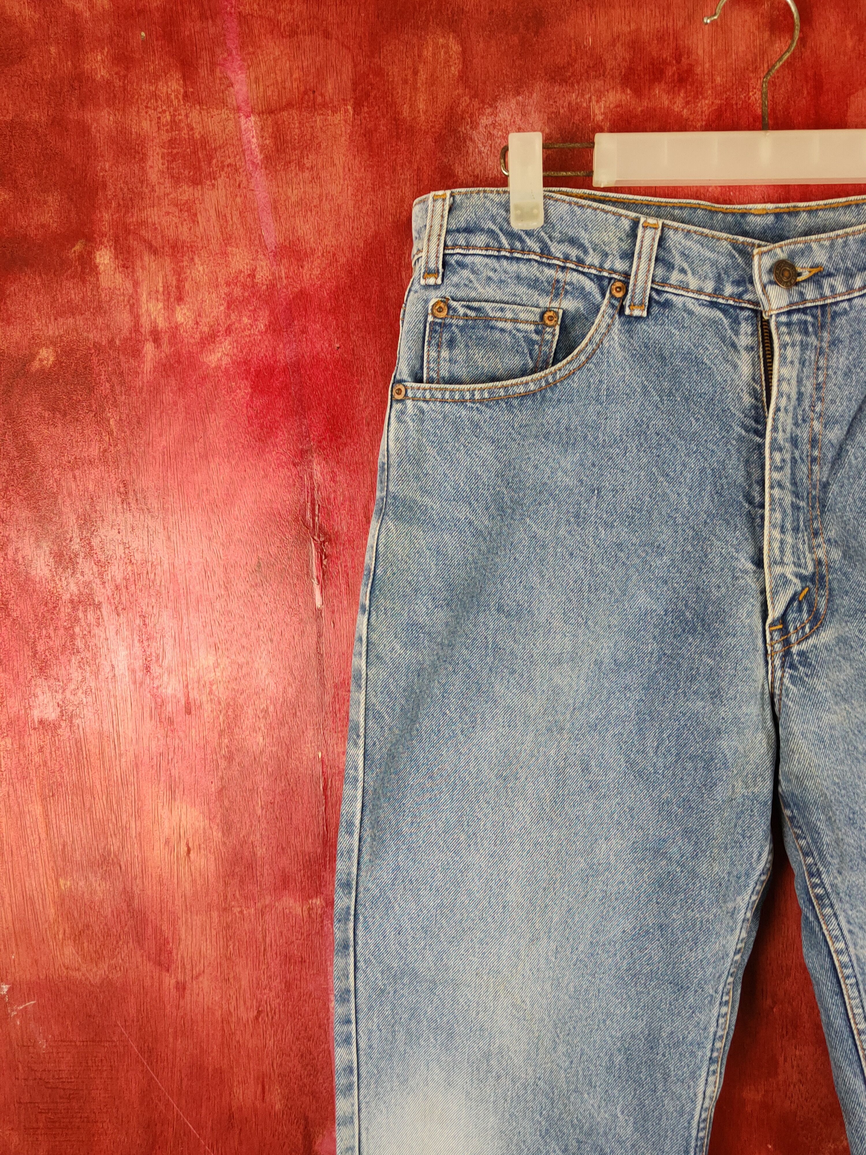 Levi's × Vintage Levi's Blue Distressed vintage denim Jeans #S1834 Size US 35 - 3 Thumbnail