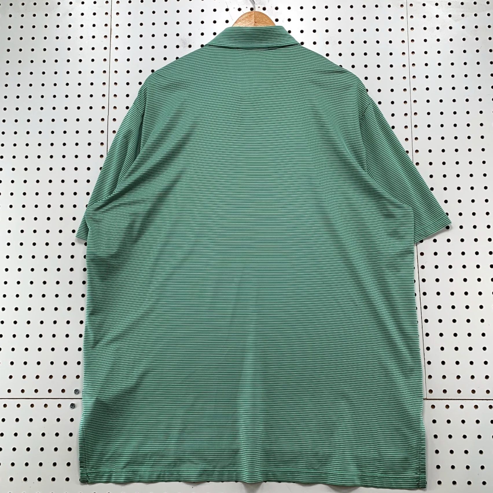 RLX Ralph Lauren RLX Ralph Lauren Polo Shirt Mens XL Green Striped Wicking Performance Collared Size US XL / EU 56 / 4 - 2 Thumbnail