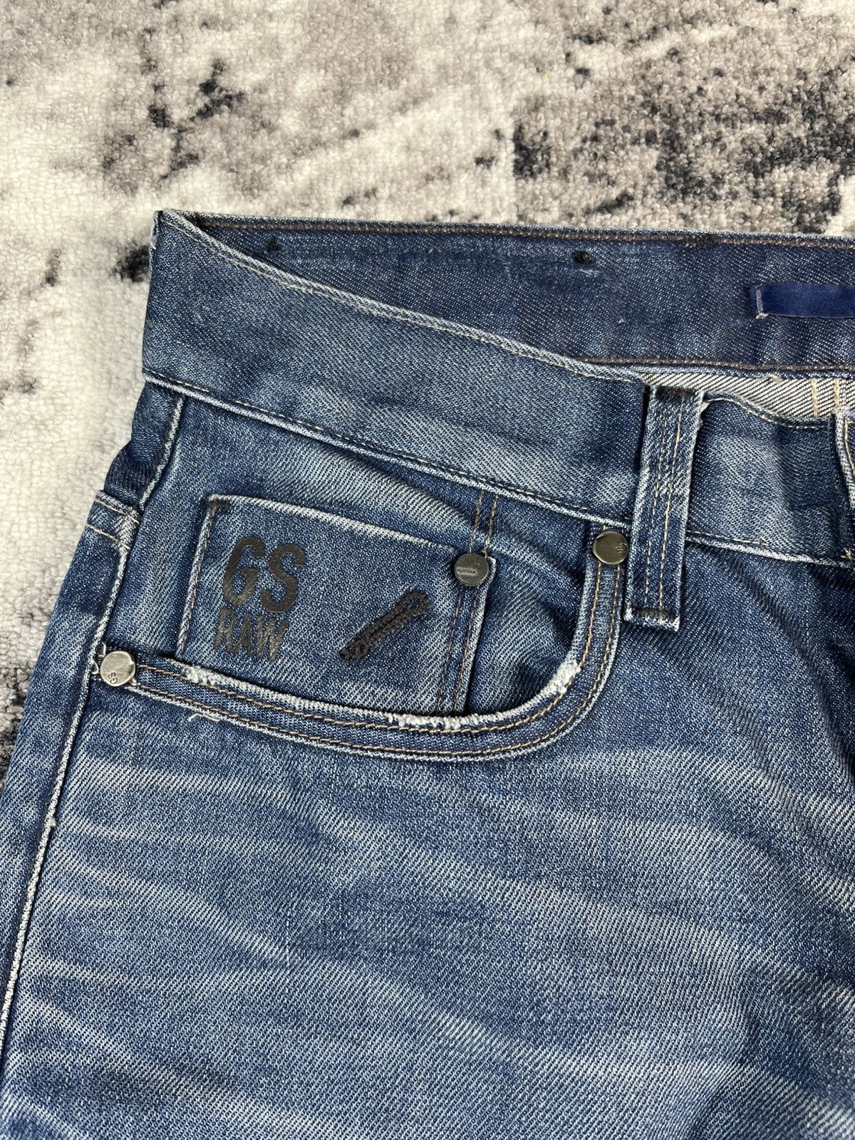 G-Star G-Star Raw Jeans 28x30 Faded Distressed Denim Size US 28 / EU 44 - 5 Thumbnail