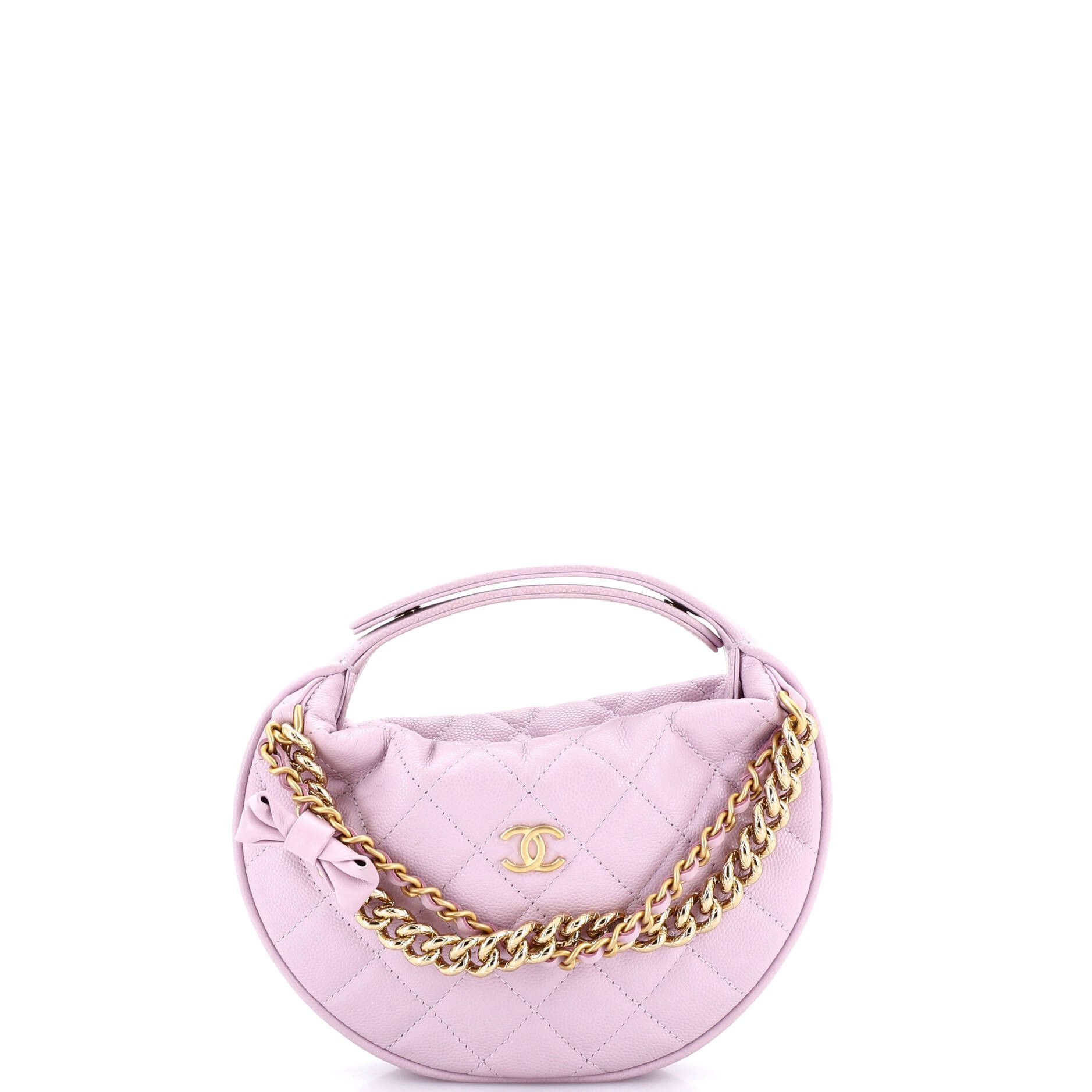 Chanel Double Chain Bow Hobo Pouch Size ONE SIZE - 1 Thumbnail