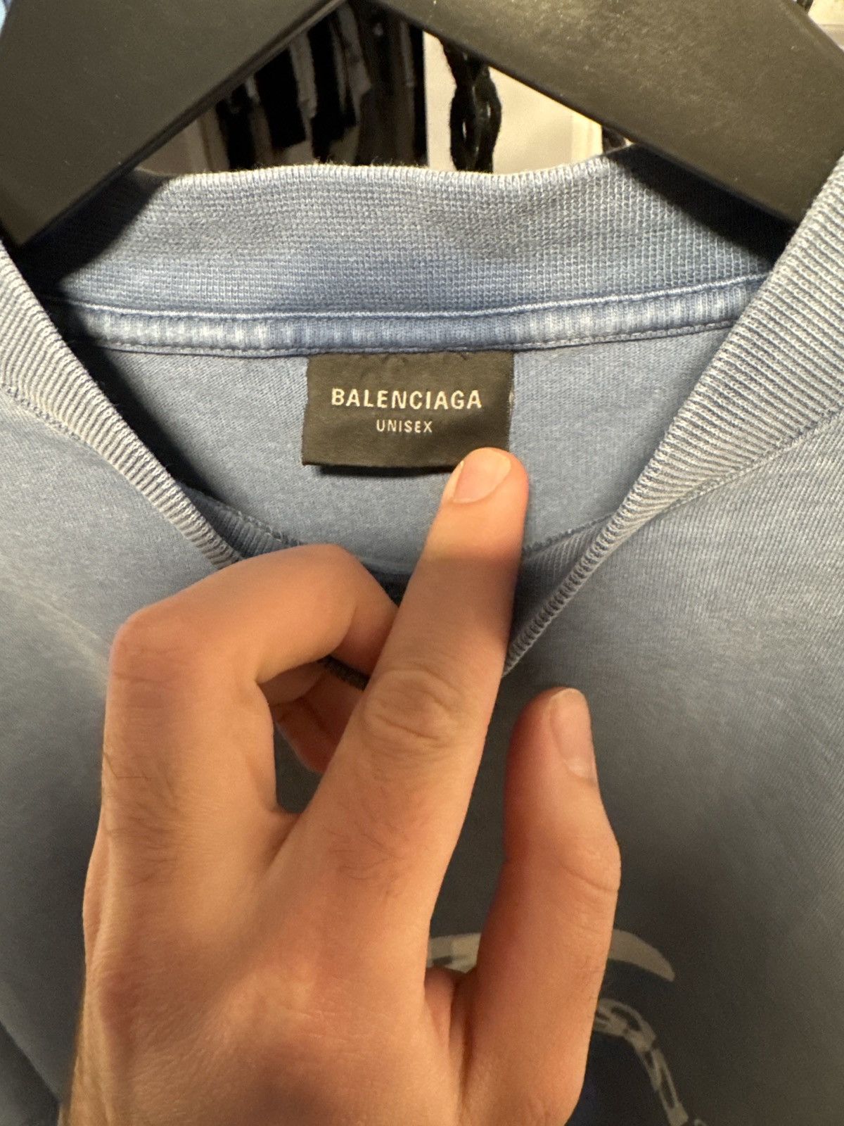 Balenciaga BALENCIAGA Rervese Logo Cotton Tee Size US XL / EU 56 / 4 - 3 Thumbnail