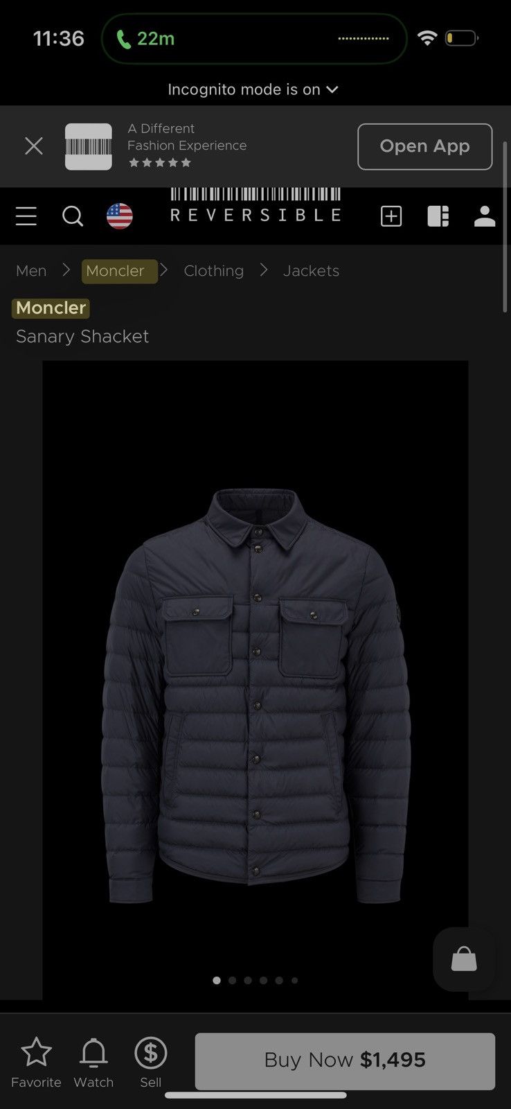 Moncler Moncler Sanary Shacket Size US M / EU 48-50 / 2 - 12 Thumbnail