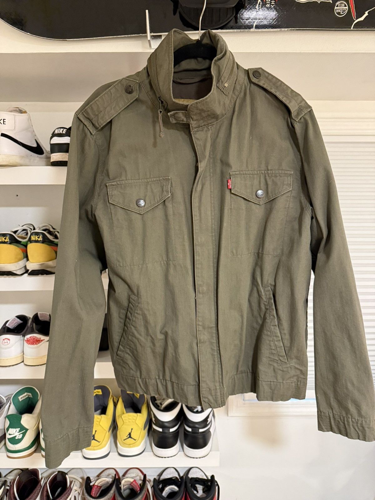 Levi's Levi’s Pilot Jacket - Olive Green - Large Size US L / EU 52-54 / 3 - 1 Thumbnail