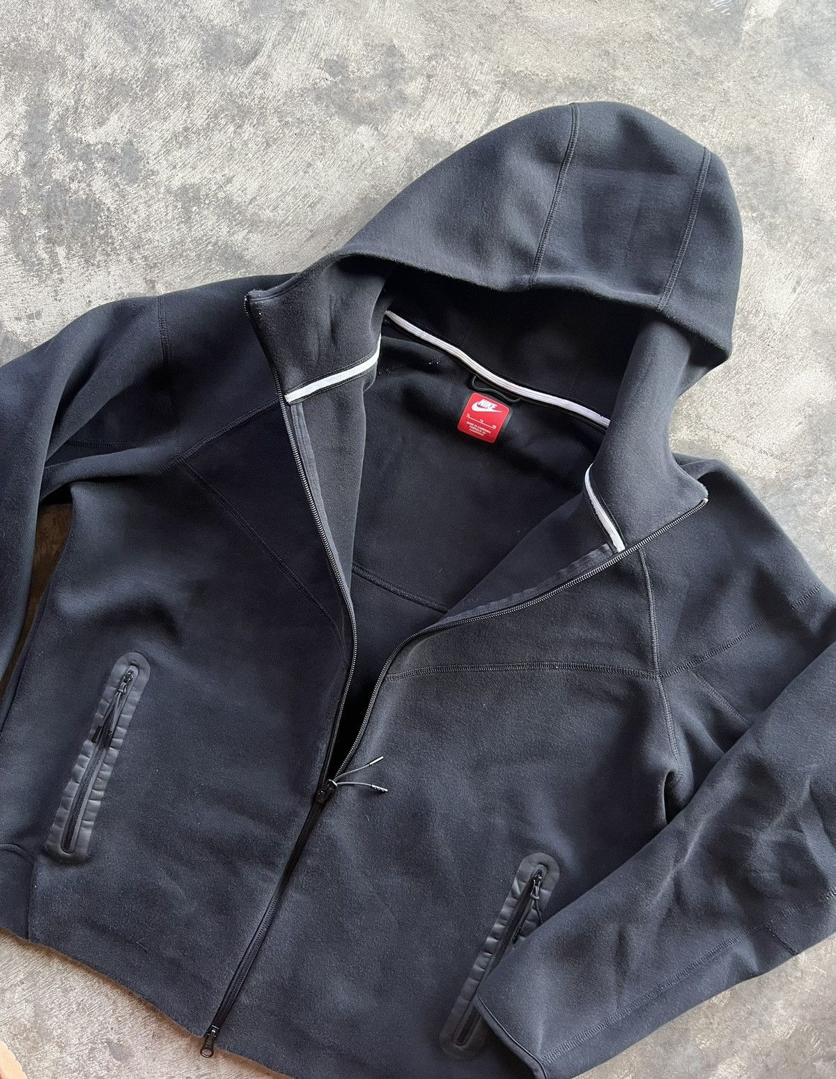 Nike Black Nike Tech Zip-up Size US XL / EU 56 / 4 - 4 Thumbnail