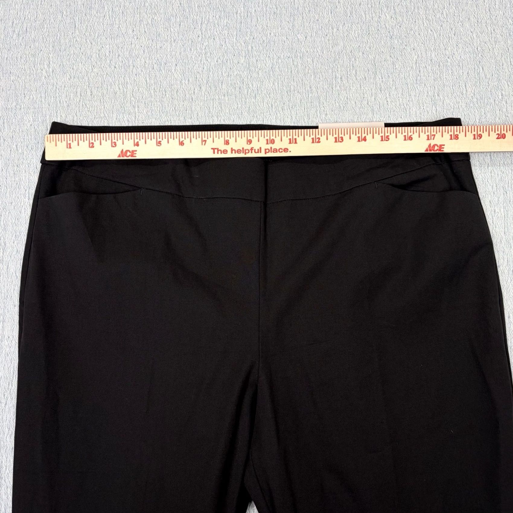 Vintage Chico'S Womens Secret Bootcut Pants Black Flat Front Trousers - NWT Size 38" / US 16 / IT 52 - 7 Thumbnail