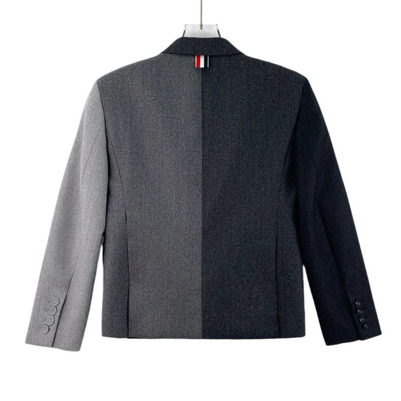 Thom Browne Thom Browne Colorful wool lapel single row long sleeve sui Size 38S - 2 Thumbnail