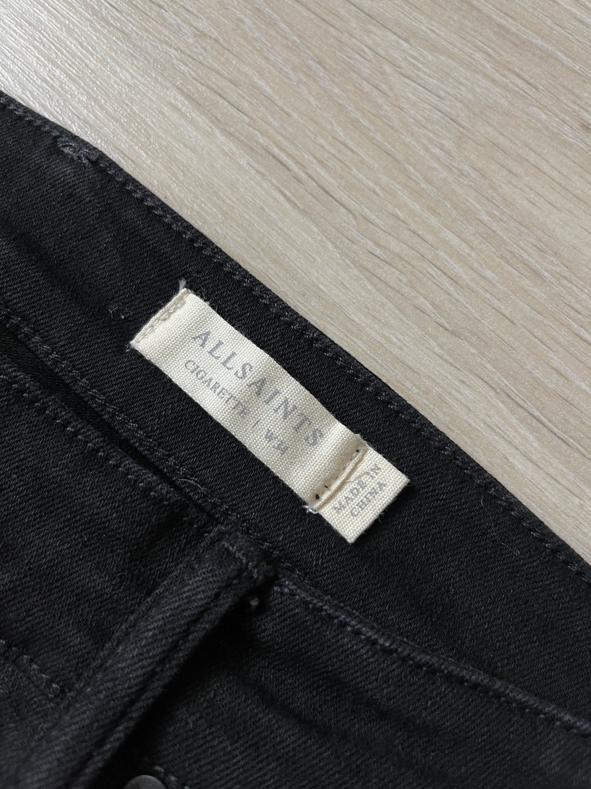 Allsaints Allsaints men’s black denim jeans 34 Size US 34 / EU 50 - 7 Thumbnail
