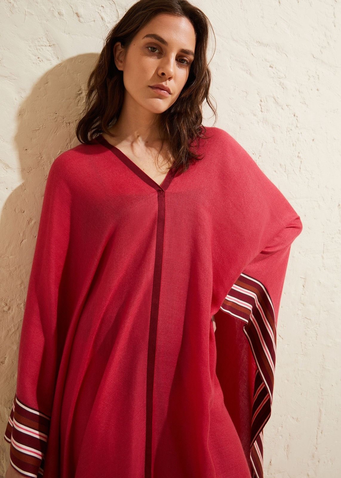 Loro Piana o1srvl11e0824 Size: OS / Suitcase Stripe Cape in Multicolor Size ONE SIZE - 2 Thumbnail