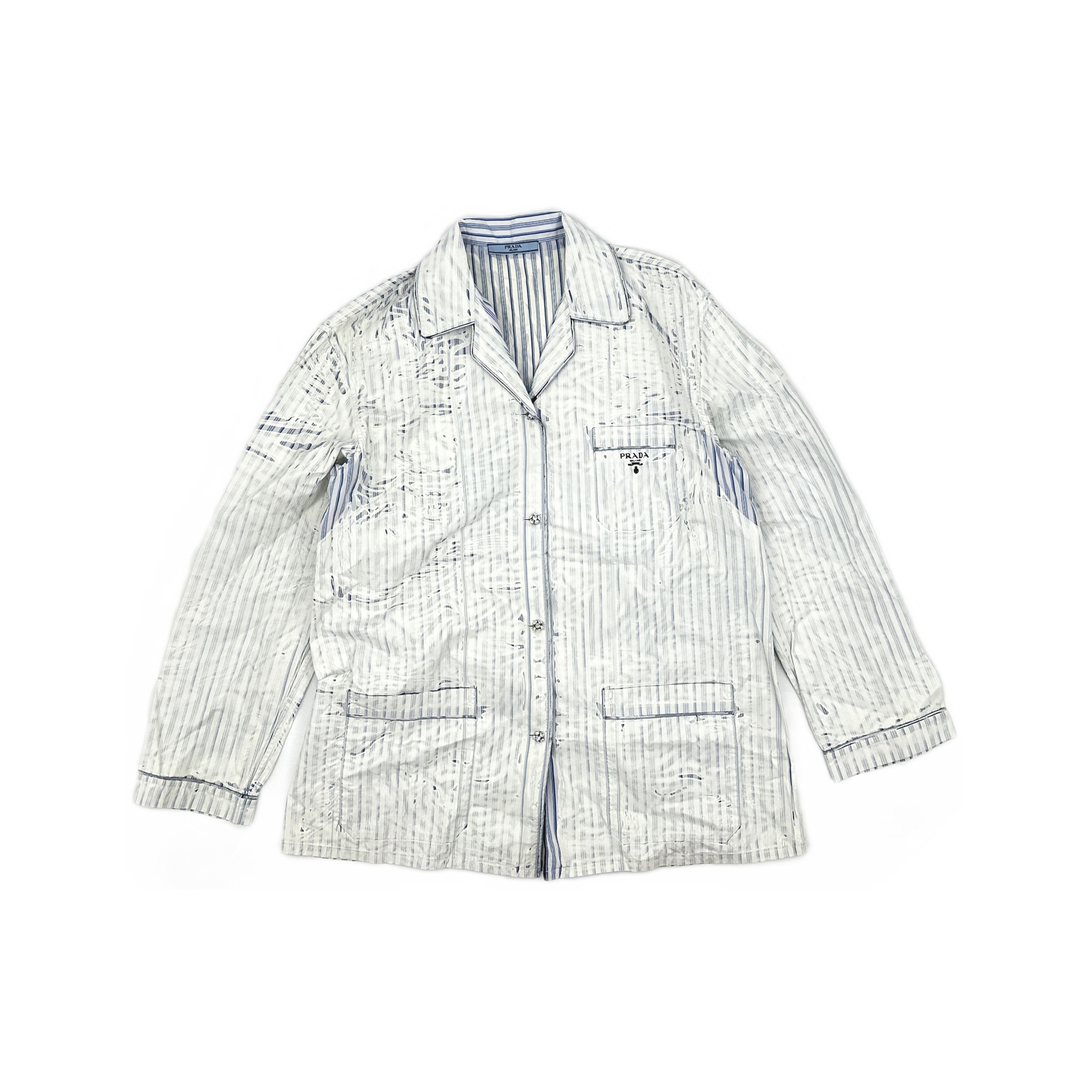 Prada Prada Striped Print Shirt Size S Size US S / EU 44-46 / 1 - 1 Thumbnail