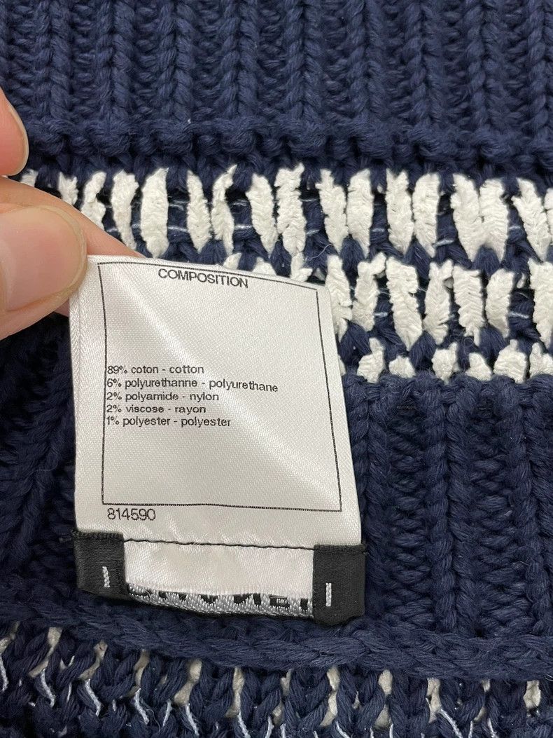 Chanel Chanel Blue and white woven sheep vest Size XS / US 0-2 / IT 36-38 - 5 Thumbnail