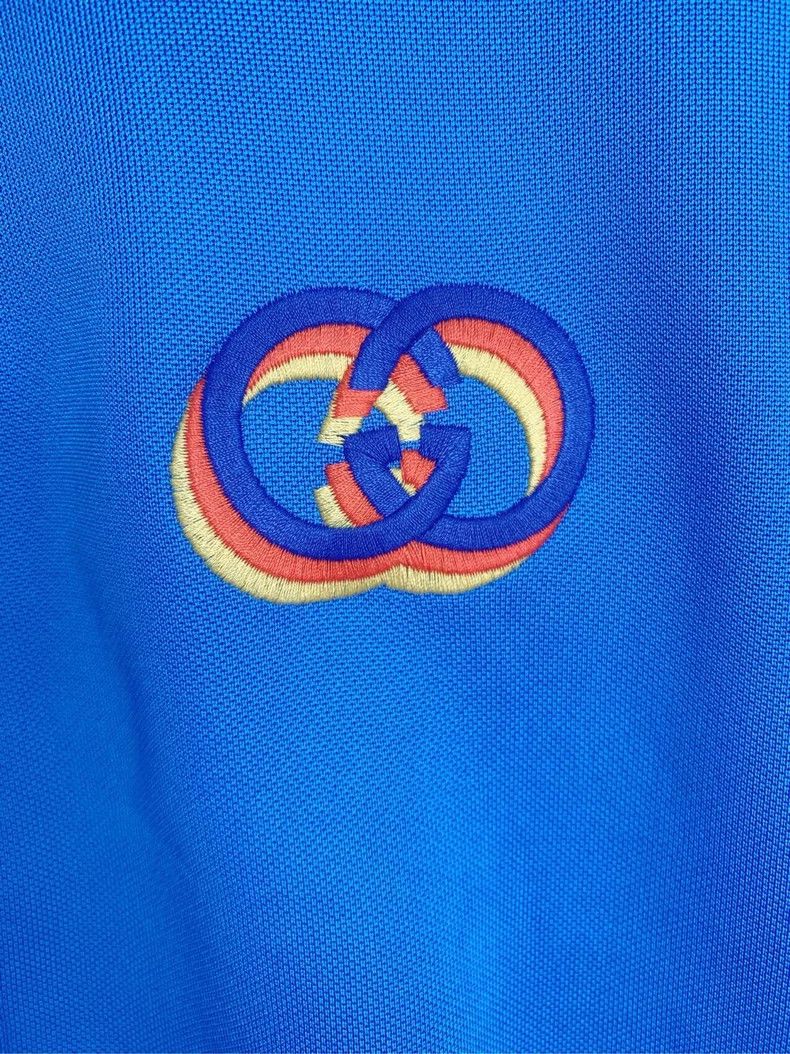 Gucci Gucci Blue embroidered logo jacket 2502-Nextarrow Size US XXL / EU 58 / 5 - 6 Thumbnail