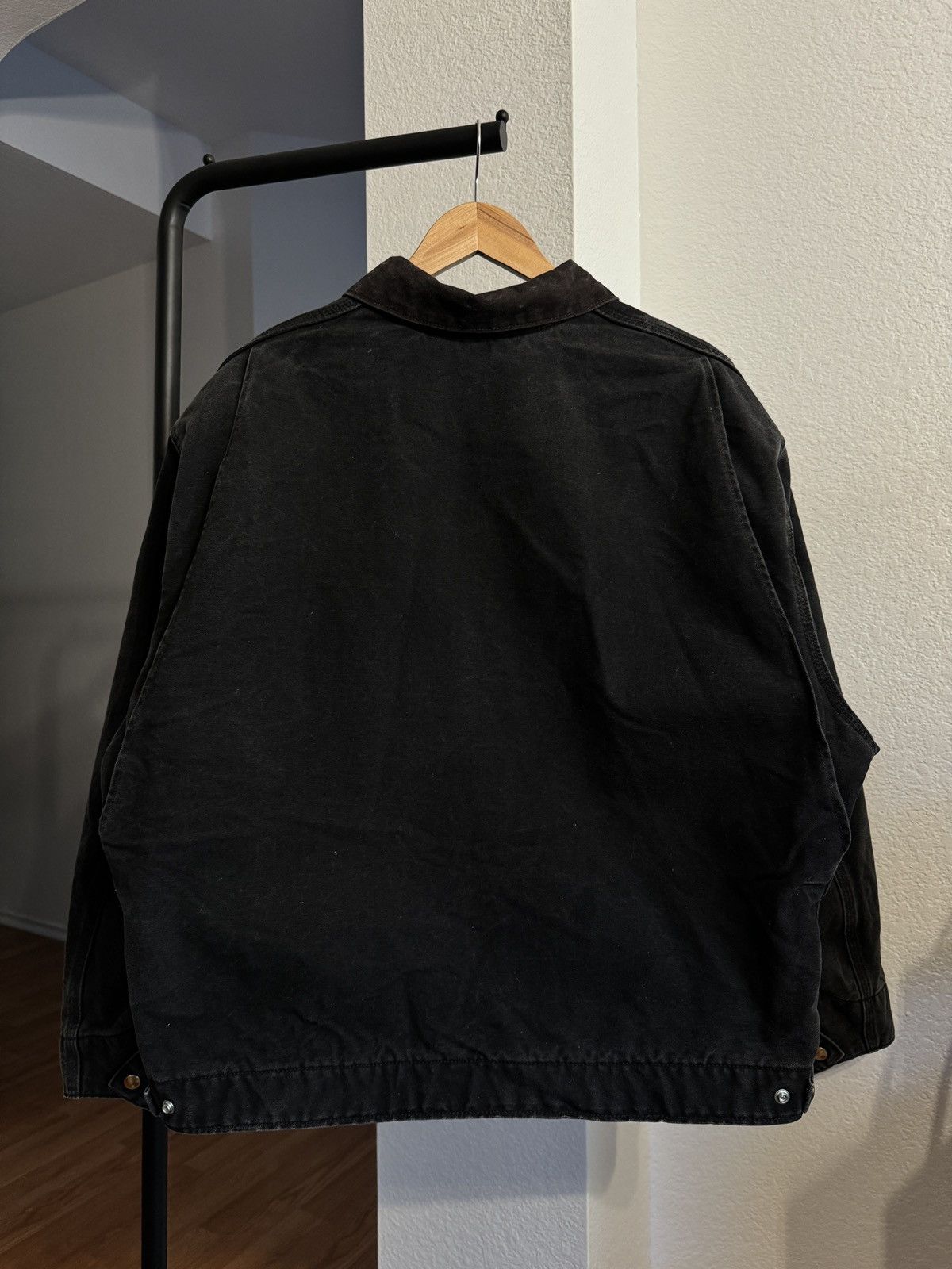 Carhartt × Vintage 2016 Black J97 Carharrt Detroit Work Jacket Size US XXL / EU 58 / 5 - 6 Thumbnail