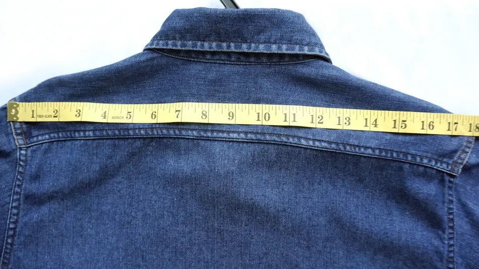 Edwin 🔥Vintage EDWIN 503 Orange Tab Long Sleeve Denim Shirt Size US L / EU 52-54 / 3 - 8 Thumbnail