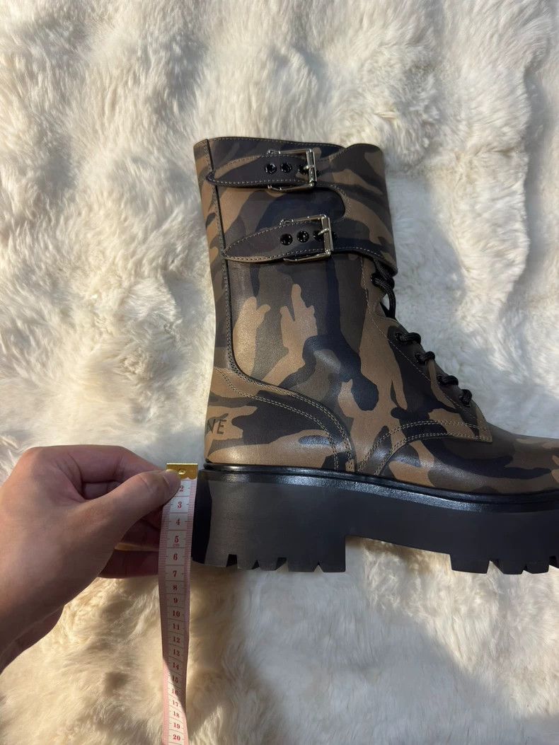 Celine CELINE Camouflage double buckle military boots combat boot Size US 9 / EU 42 - 9 Thumbnail