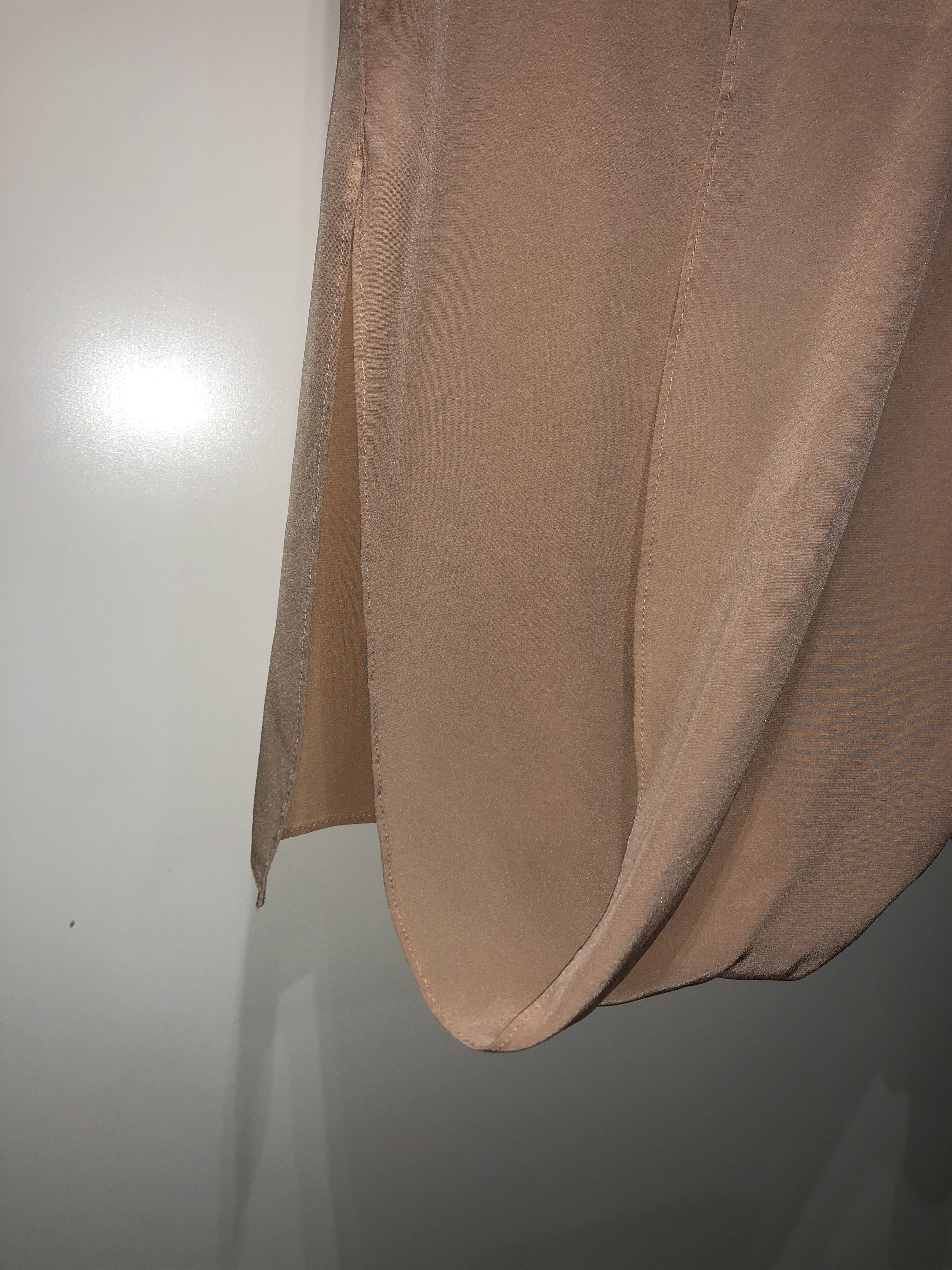 Hussein Chalayan Apricot silk Overlapped Dress Size M / US 6-8 / IT 42-44 - 11 Thumbnail