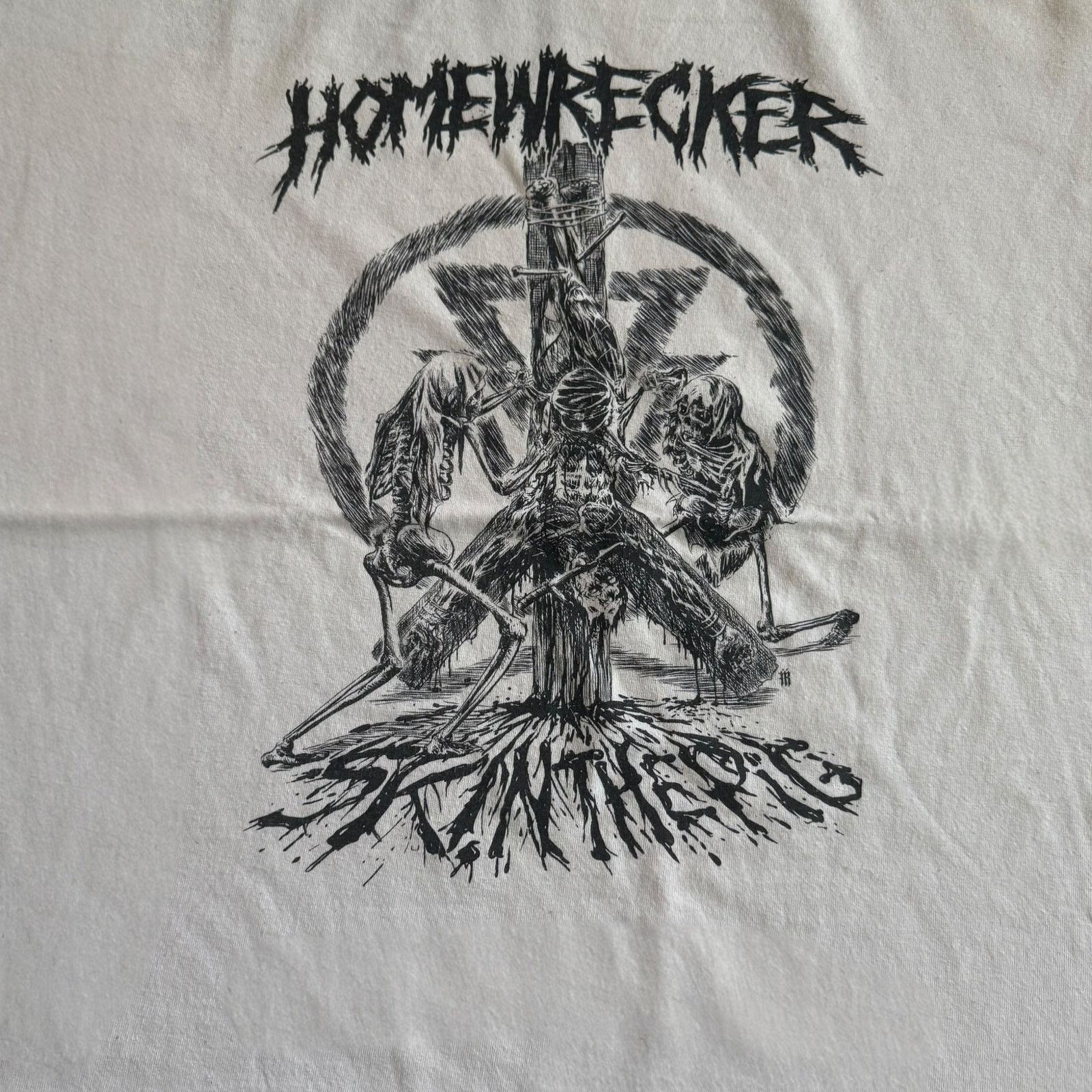 Band Tees Homewrecker Band - Circle Of Death White Shirt Size XXL Size US M / EU 48-50 / 2 - 2 Thumbnail