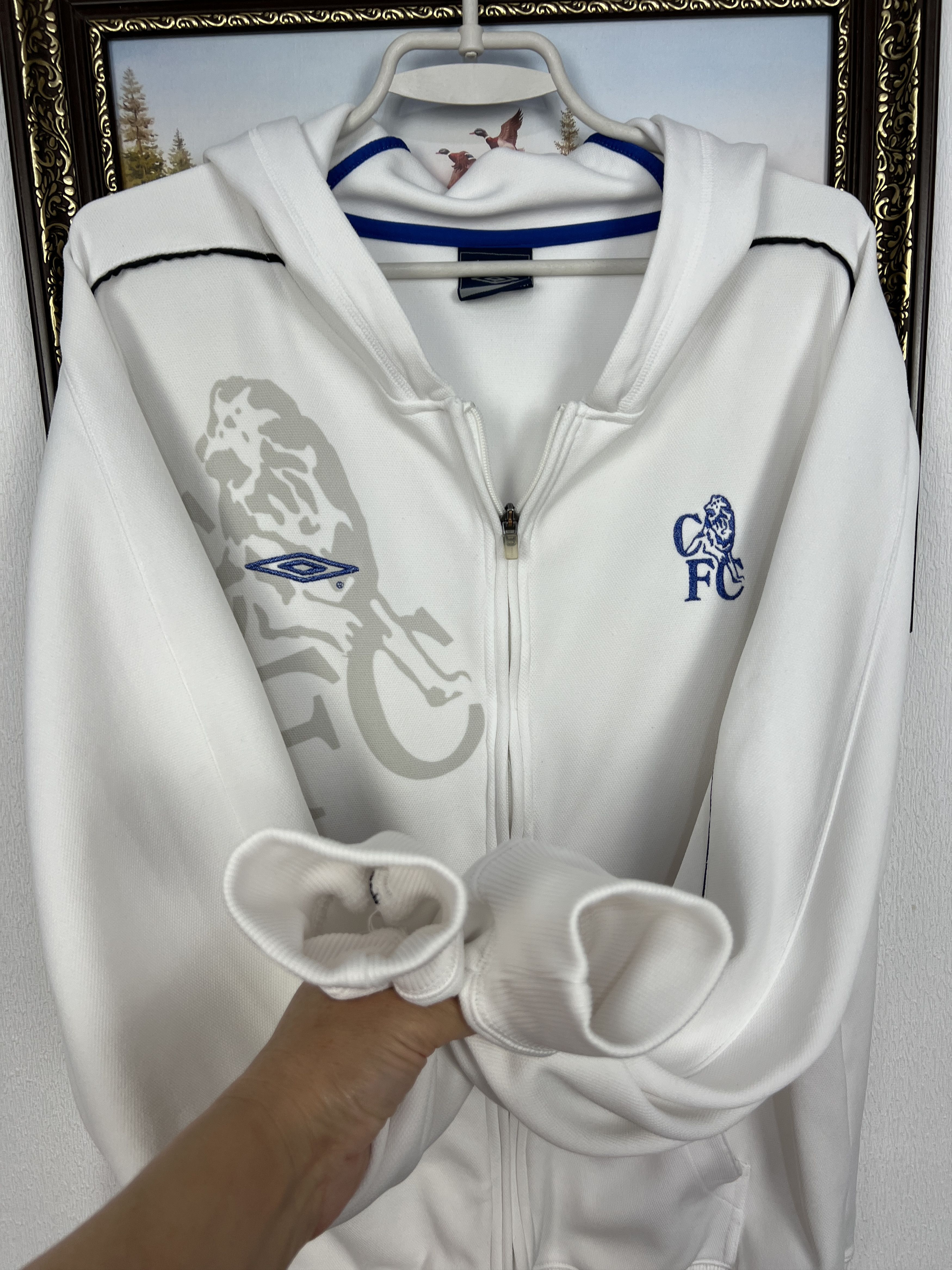 Umbro Vintage Umbro Chelsea Football Jacket Soccer Track Top Size US XL / EU 56 / 4 - 6 Thumbnail