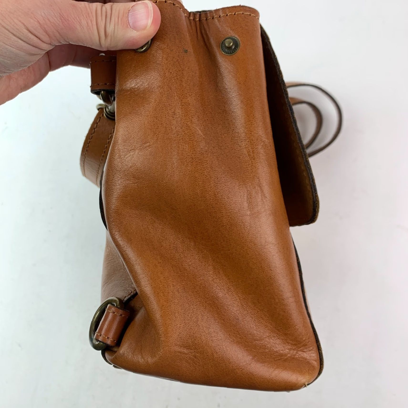 Patricia Nash Patricia Nash Tooled Leather Crossbody Purse Flap Handbag Crossbody Bag Brown 9.75in 9.25in Medium Floral Women Size ONE SIZE - 6 Thumbnail