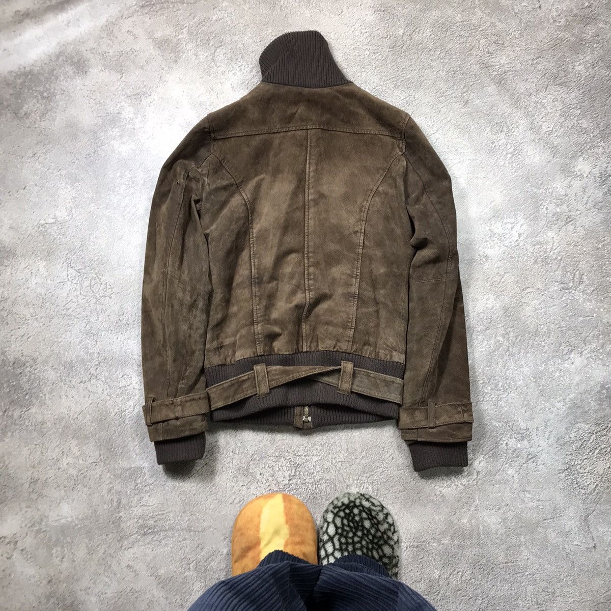 Vintage Vintage 90s Faded Suede Chore Jacket Workwear Skate Rave M Size US M / EU 48-50 / 2 - 6 Thumbnail