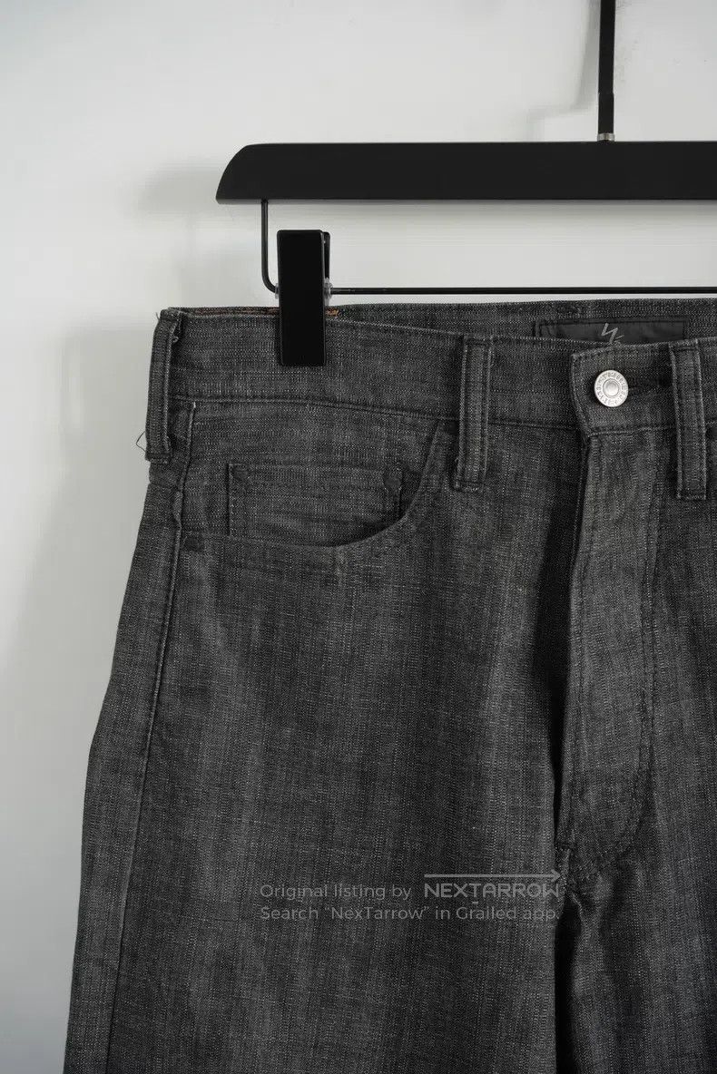 Yohji Yamamoto YOHJI YAMAMOTO size L Bamboo Section Washed Nine-Point Jea Size US 27 - 4 Thumbnail