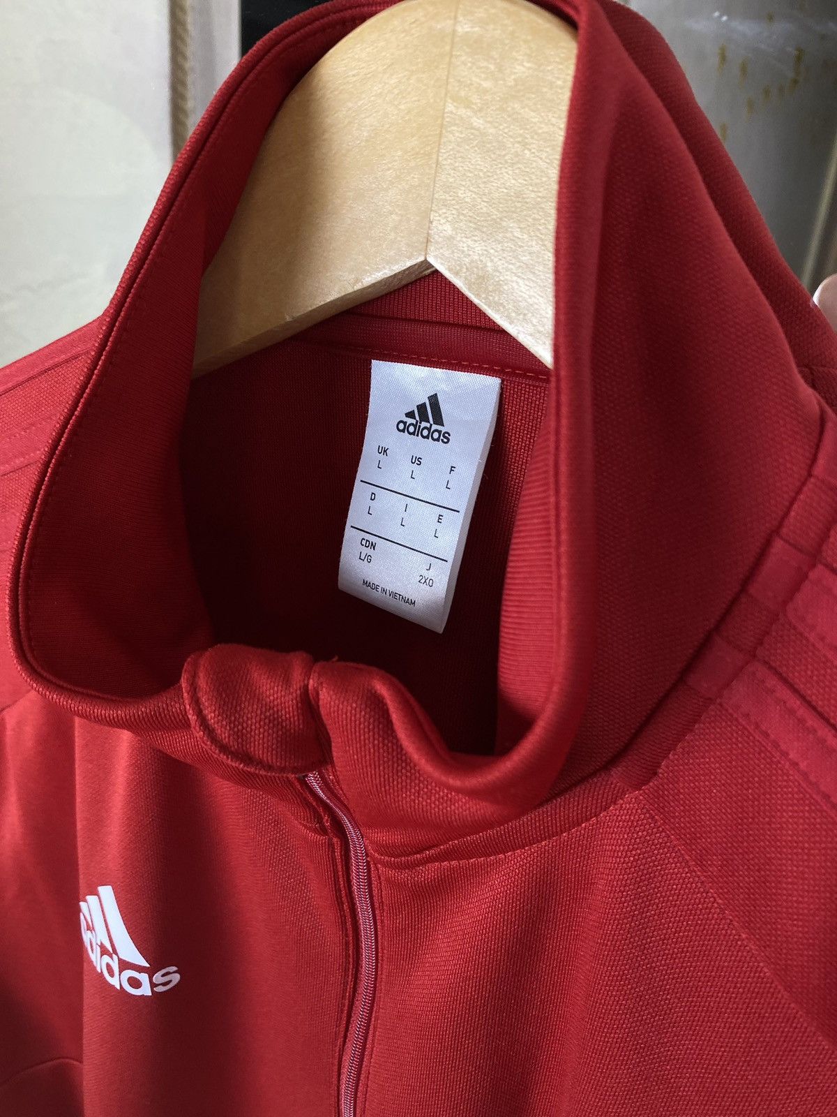 Adidas Adidas CLIMALITE Wolves Quarter-Zip Training Top | Red Tech Size US L / EU 52-54 / 3 - 4 Thumbnail