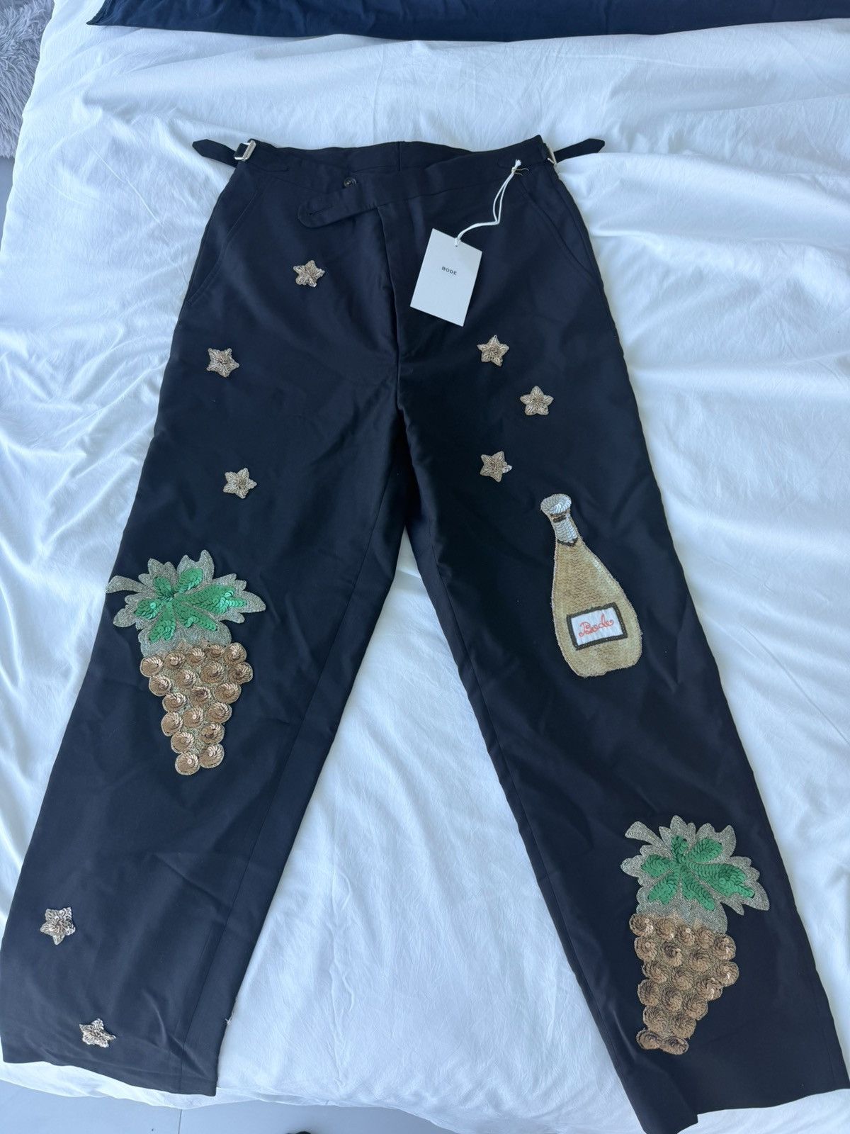 Bode BODE Embroidered Formal Trousers - Size 31 Size US 31 - 6 Thumbnail