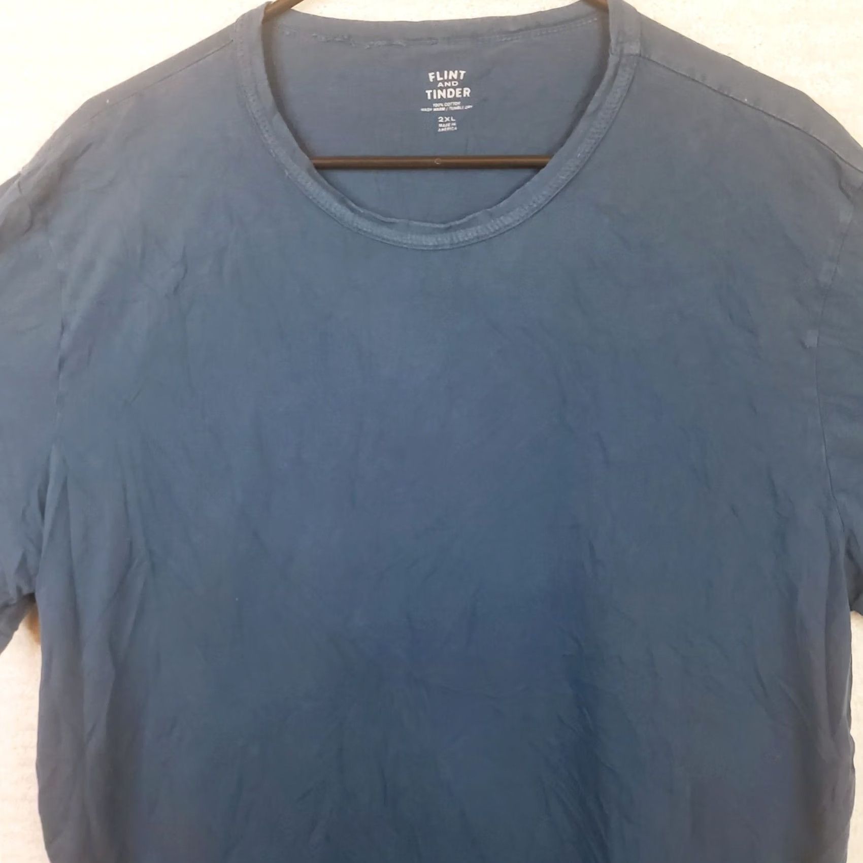 Flint And Tinder Flint and Tinder T-Shirt Shirt Men's XL Blue Cotton Logo USA Short Sleeve Regular Fit U.S.A. Modern 90s? Size US XL / EU 56 / 4 - 2 Thumbnail