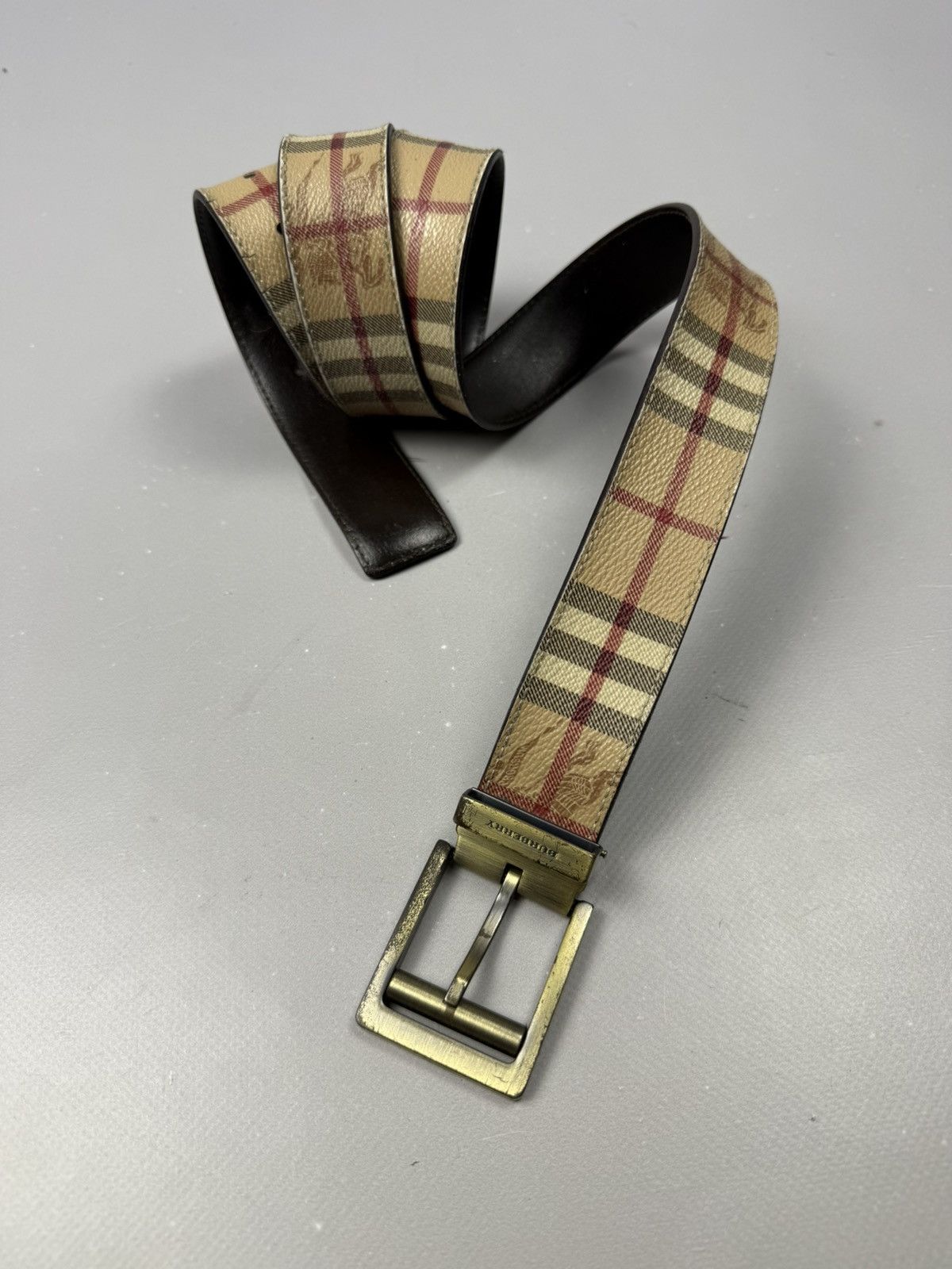 Burberry belt full novacheck calssic size 105cm mens