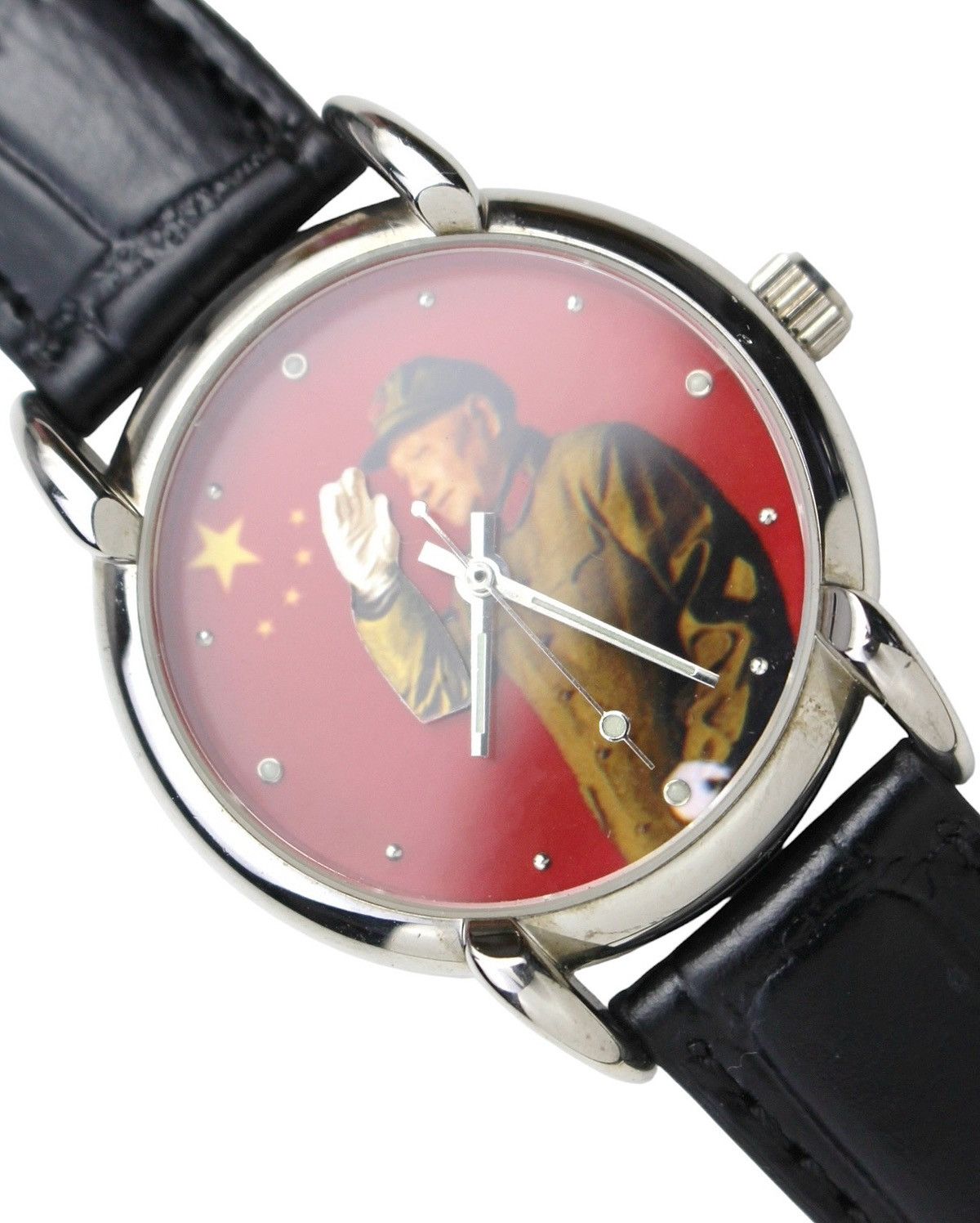 Vintage 1994 SHANGHAI TANG DENG XIAOPING RED HAND-WINDING WATCH Size ONE SIZE - 4 Thumbnail