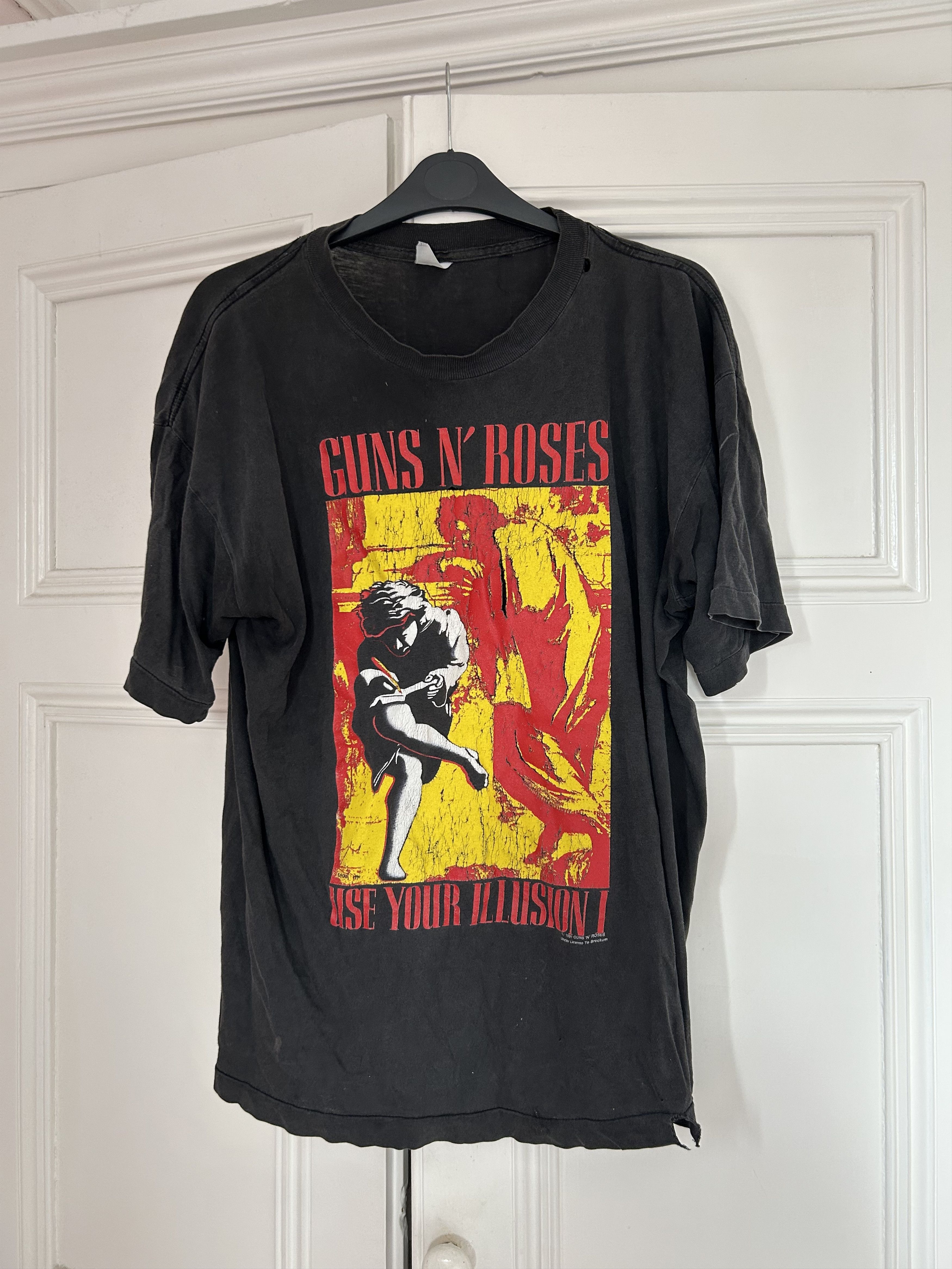 GUN S ROSES ガンズ1991年ツアーTシャツ Guns N'Roses】ロックTシャツ メンズ バンドTシャツ メンズ Guns