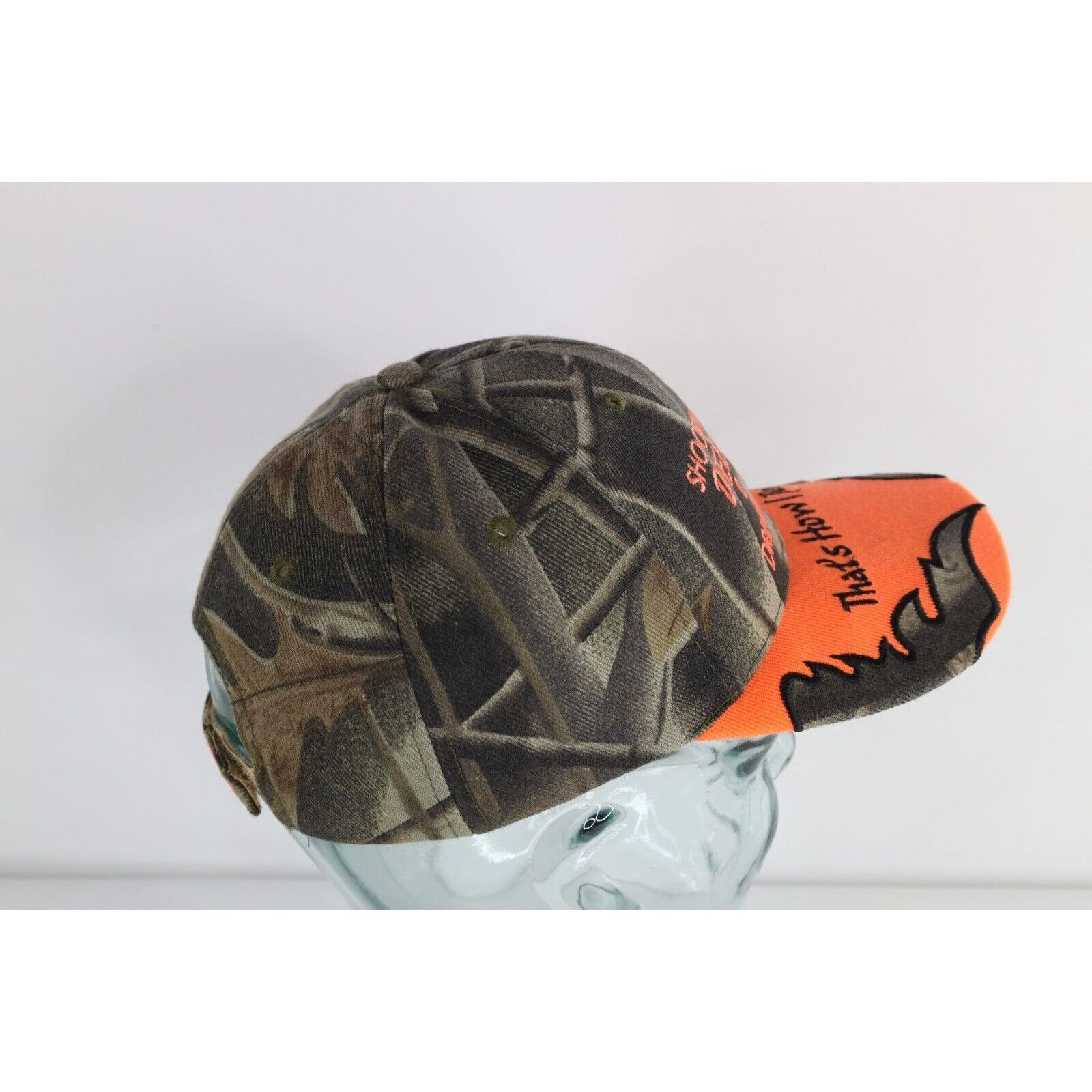 Vintage Vintage Tribal Camouflage Shooting Deer & Drinking Hat Size ONE SIZE - 7 Thumbnail