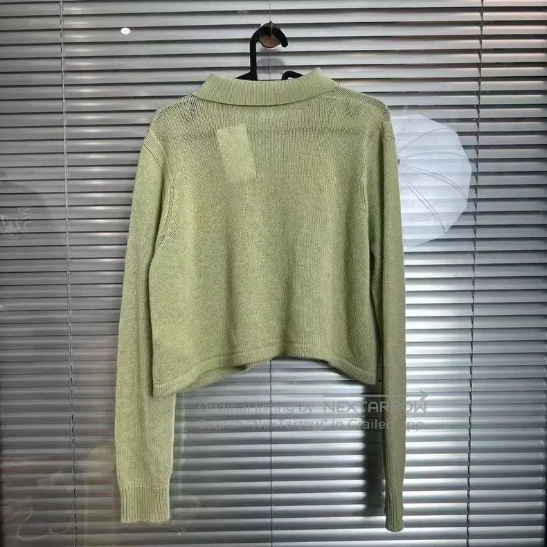 Hermes Hermes Avocado Cashmere Knit Cardigan Size XS / US 0-2 / IT 36-38 - 2 Thumbnail