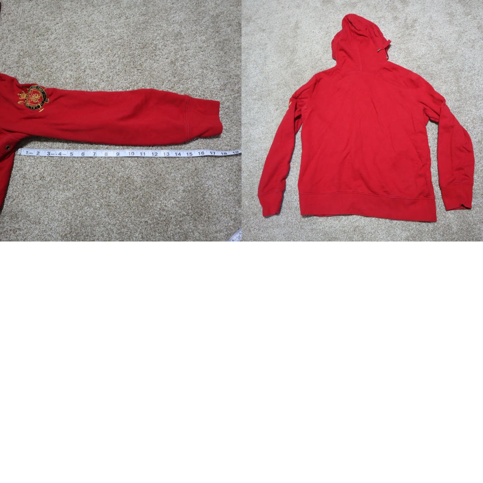 CO VINTAGELAUREN JEANS CO REGAL STYLE HOODIE SWEATER JACKET GOLD BUTTONS SIZE M MEDIUM Size M / US 6-8 / IT 42-44 - 8 Thumbnail