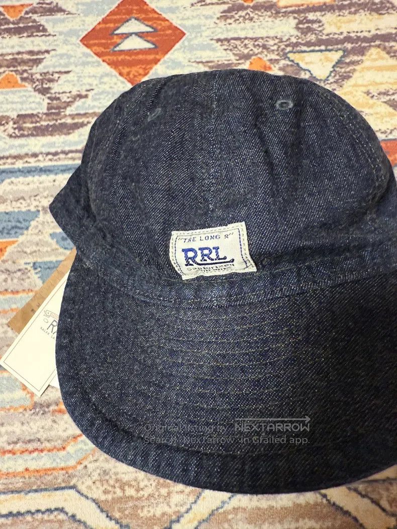 RRL Ralph Lauren RRL Ralph Lauren Classic indigo cotton denim hat RL93749 Size ONE SIZE - 1 Thumbnail