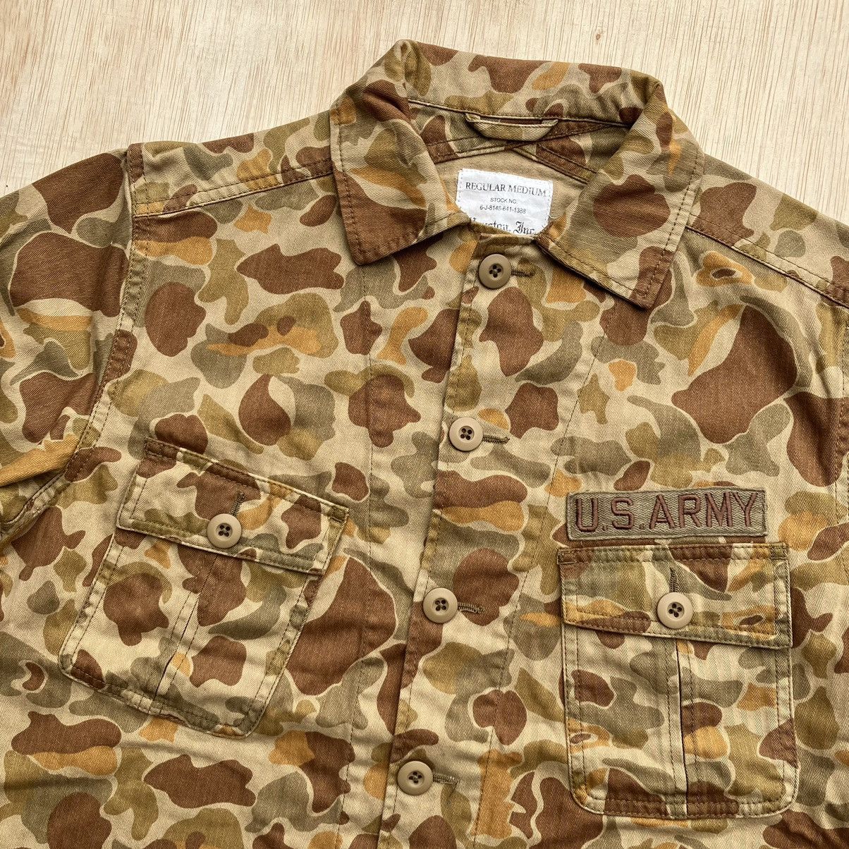 Japanese Brand HOUSTON DUCK HUNTER CAMO SLANT POCKET SHORT SLEEVE Size US M / EU 48-50 / 2 - 2 Thumbnail