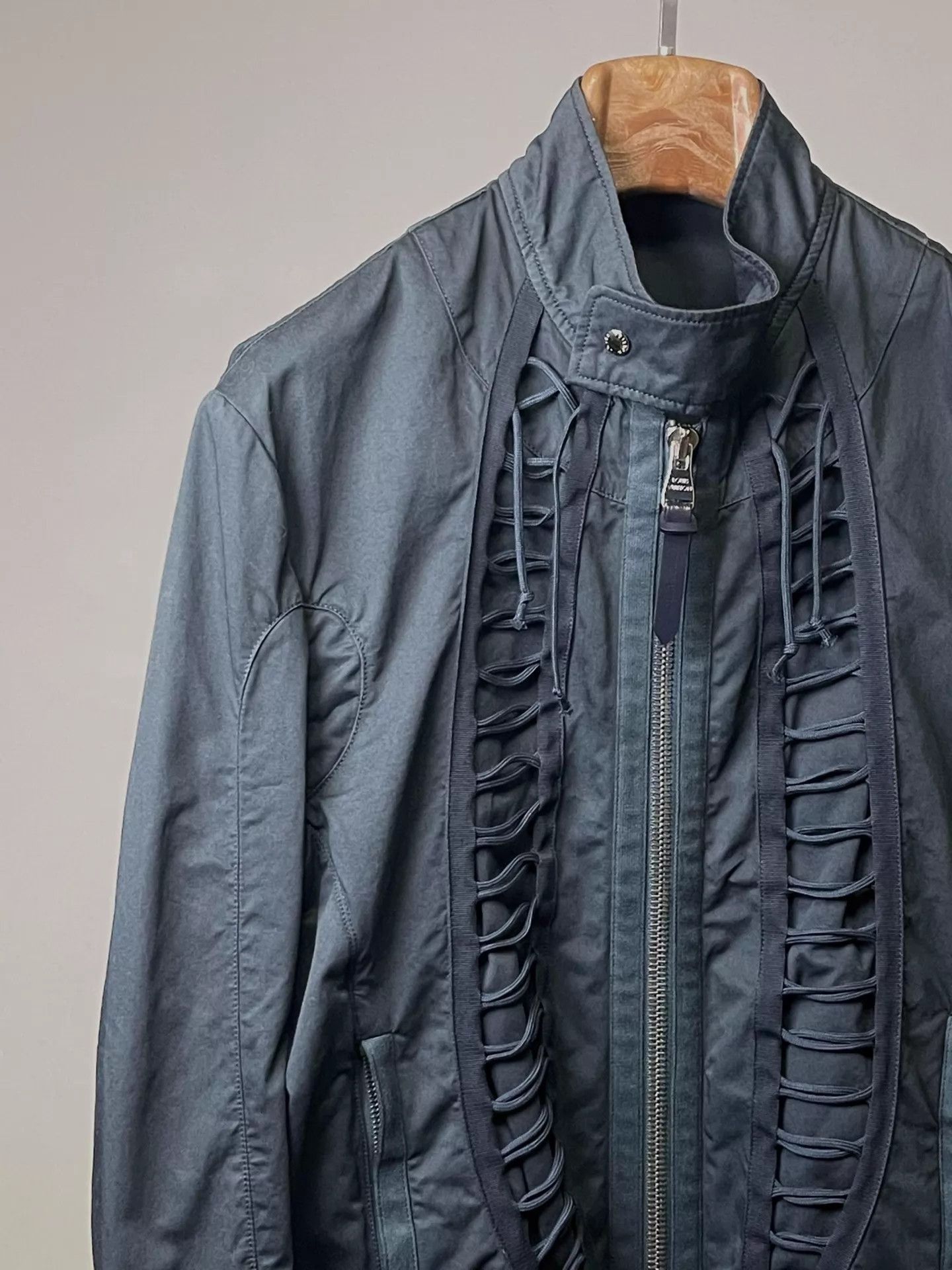 Louis Vuitton Black Zip-Front Jacket with Lacing Details Size M Size US M / EU 48-50 / 2 - 4 Thumbnail