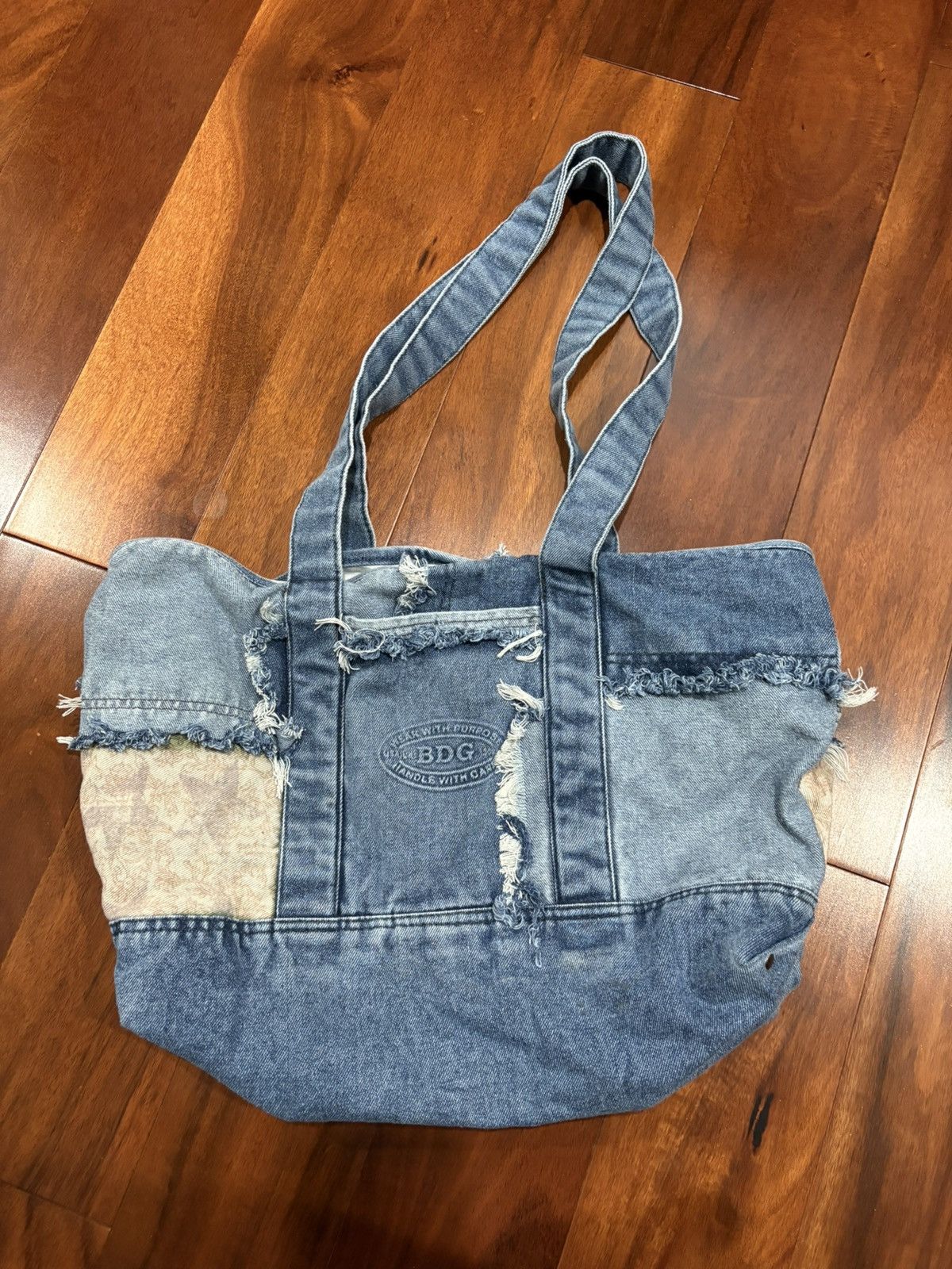 Urban Outfitters BDG distressed denim tote bag Size ONE SIZE - 1 Thumbnail