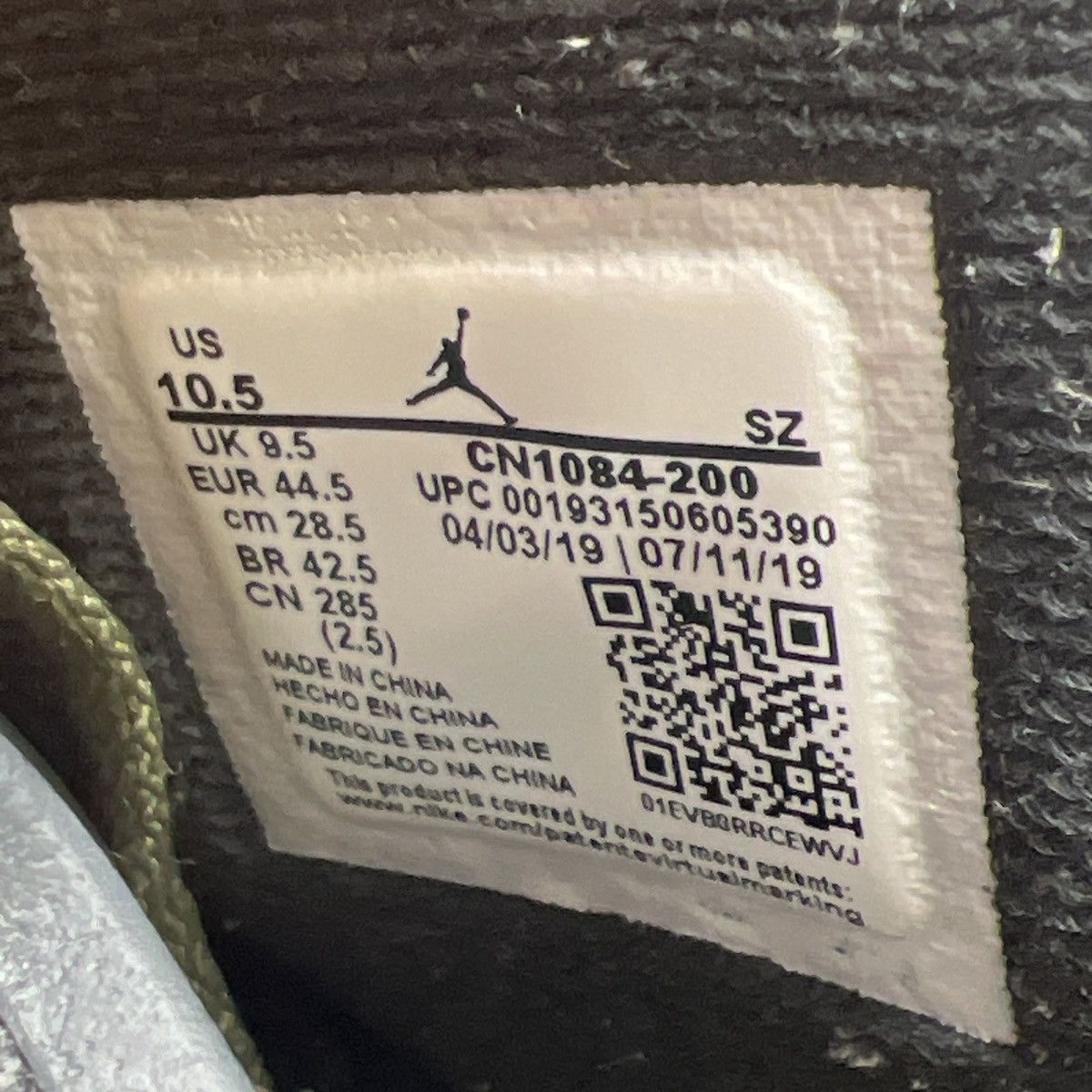 Jordan Brand Travis Scott x air Jordan 6 Olive Size US 10.5 / EU 43-44 - 9 Thumbnail