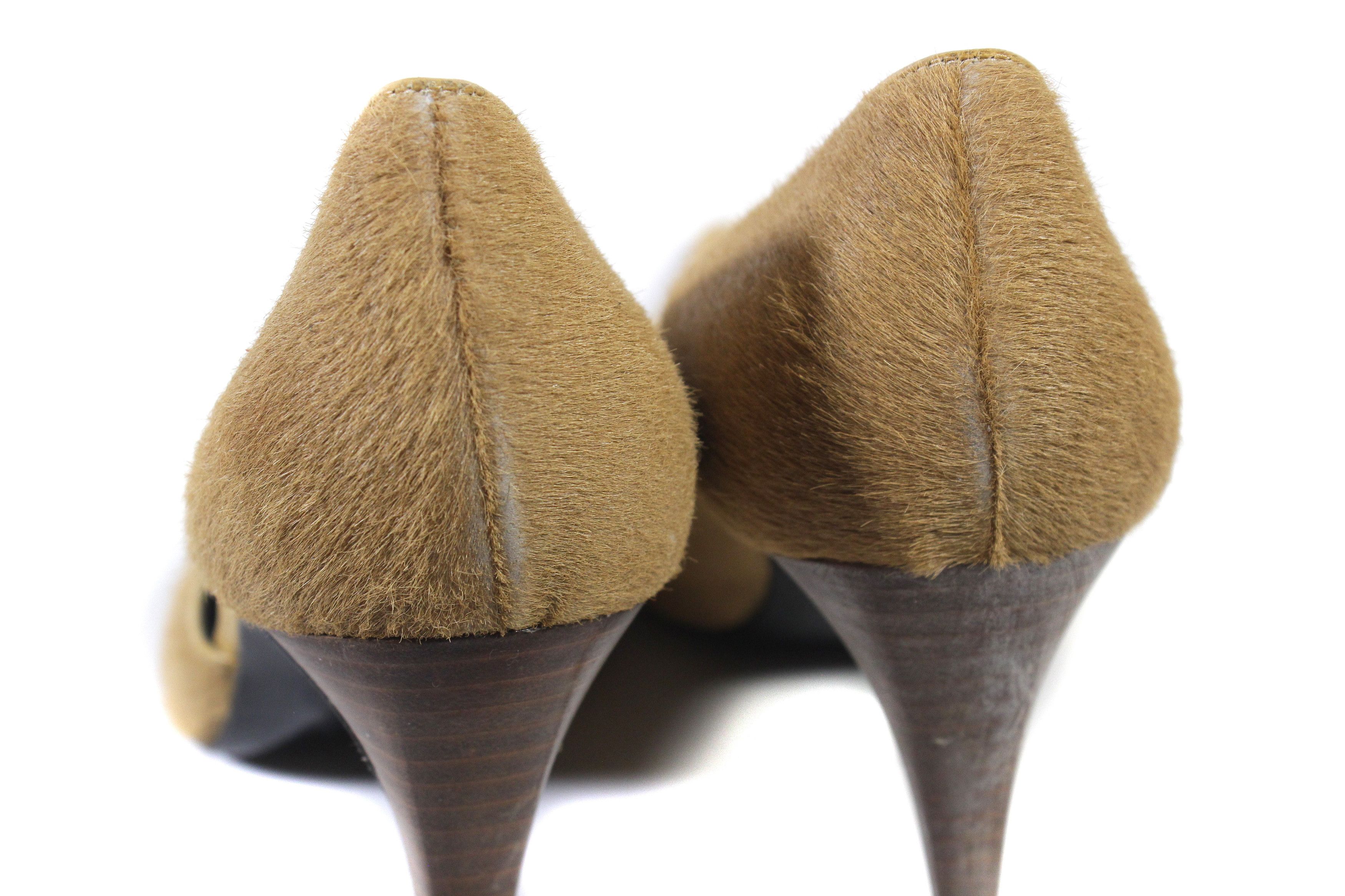 Versace 00S Horse Hair Heels Vintage Size US 8 / IT 38 - 4 Thumbnail