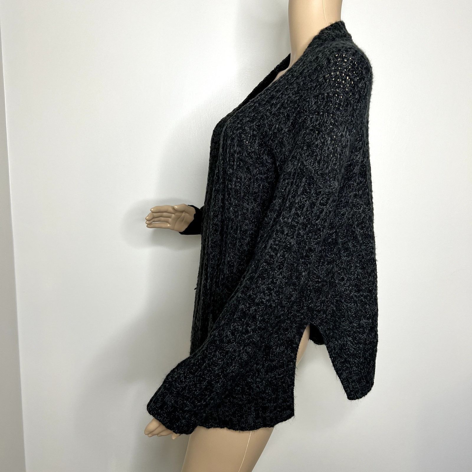 Other SO Gray Knit Open Front Cardigan Sweater Size S / US 4 / IT 40 - 2 Thumbnail
