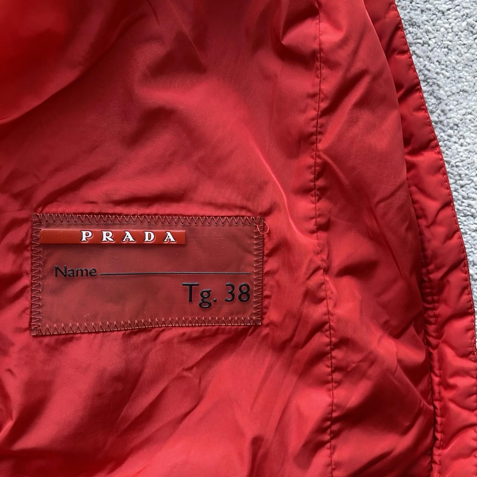 Prada Prada Sport Women’s Red Zip Up Hooded Jacket Size 38 Size XS / US 0-2 / IT 36-38 - 9 Thumbnail