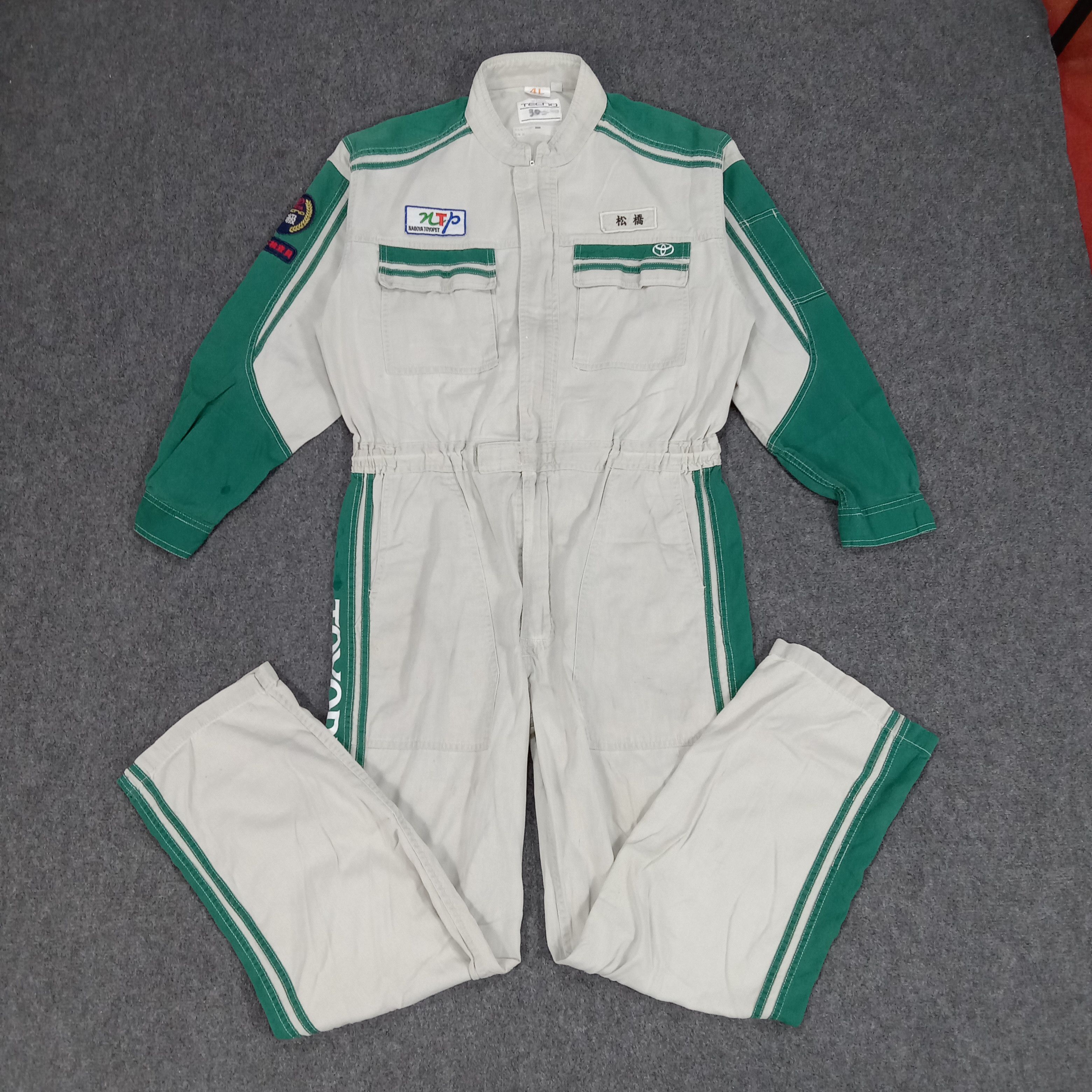 Japanese Brand × Vintage Toyopet Techno Toyota Racing Team Coverall Jacket Size US L / EU 52-54 / 3 - 4 Thumbnail