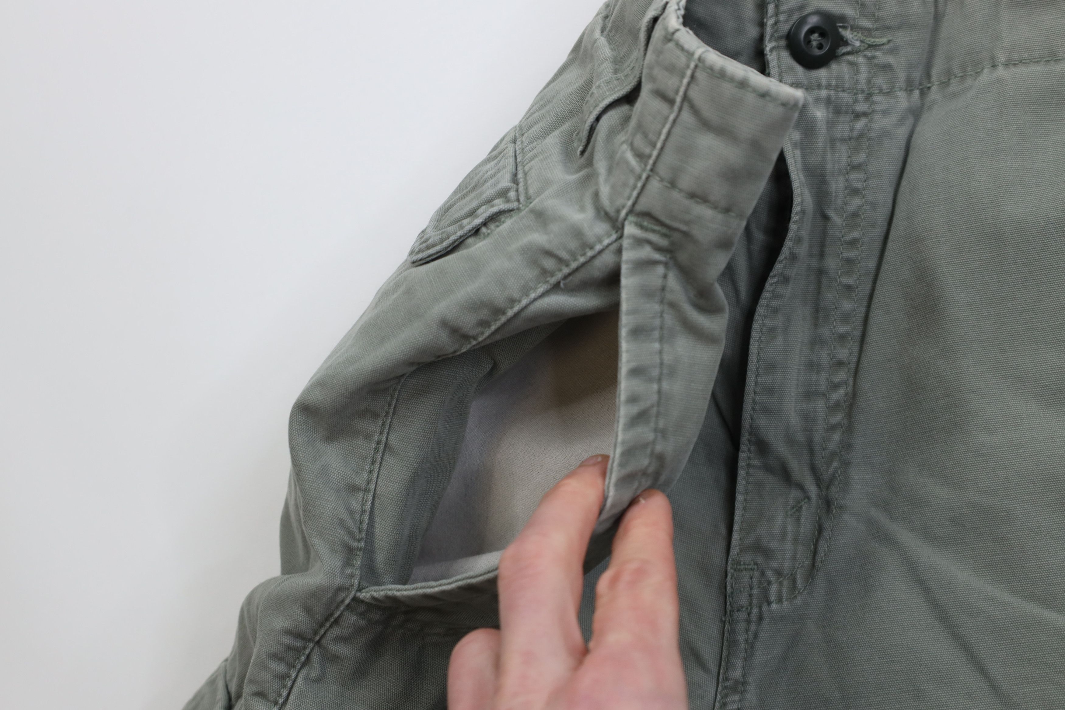 Levi's Vintage 90s Levis Heavyweight Cargo Shorts Green Cotton Size US 34 / EU 50 - 6 Thumbnail