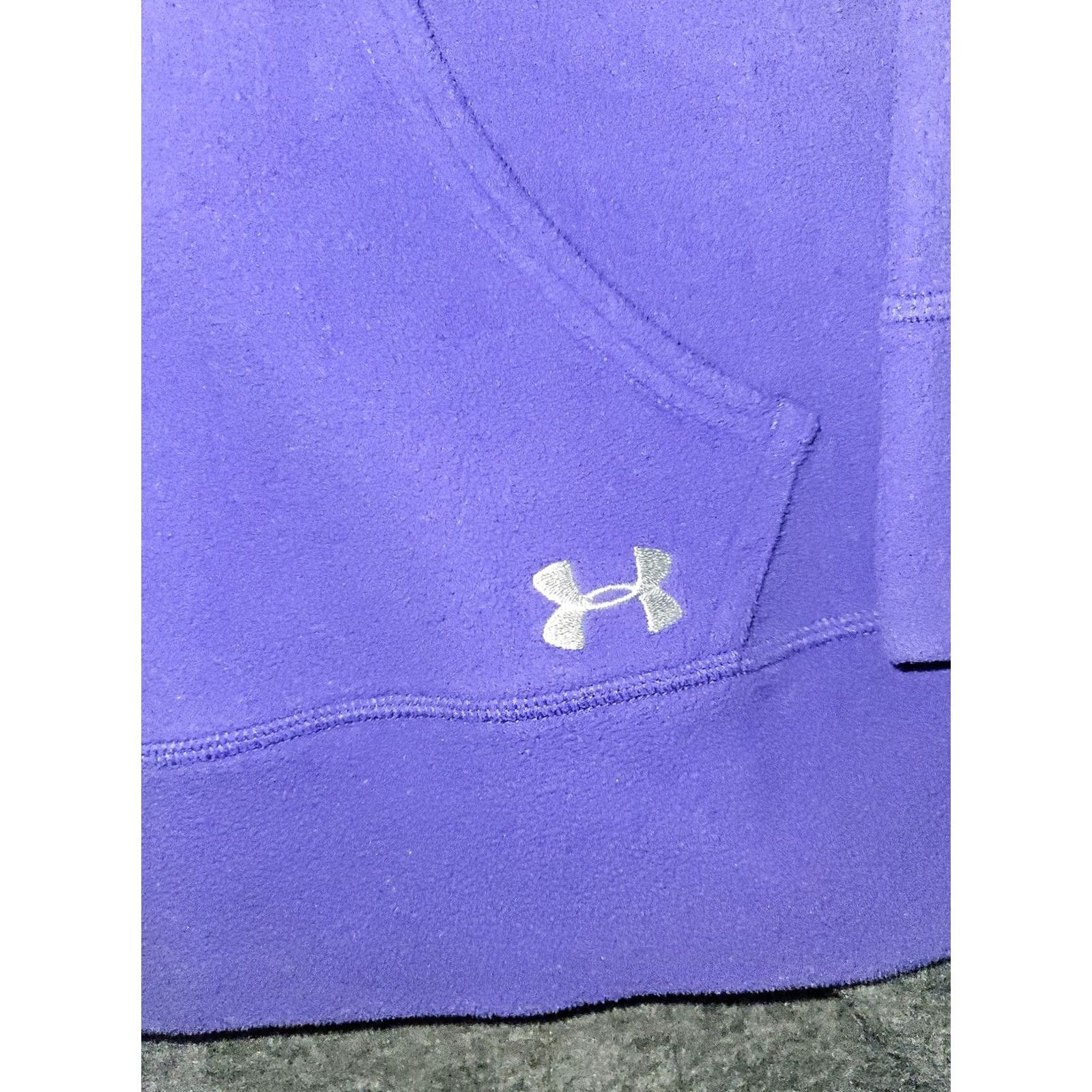 Under Armour Under Armour Pullover Womens XS Purple Fleece Half Zip Kangaroo Pocket Sweatshirt Size XS / US 0-2 / IT 36-38 - 2 Thumbnail