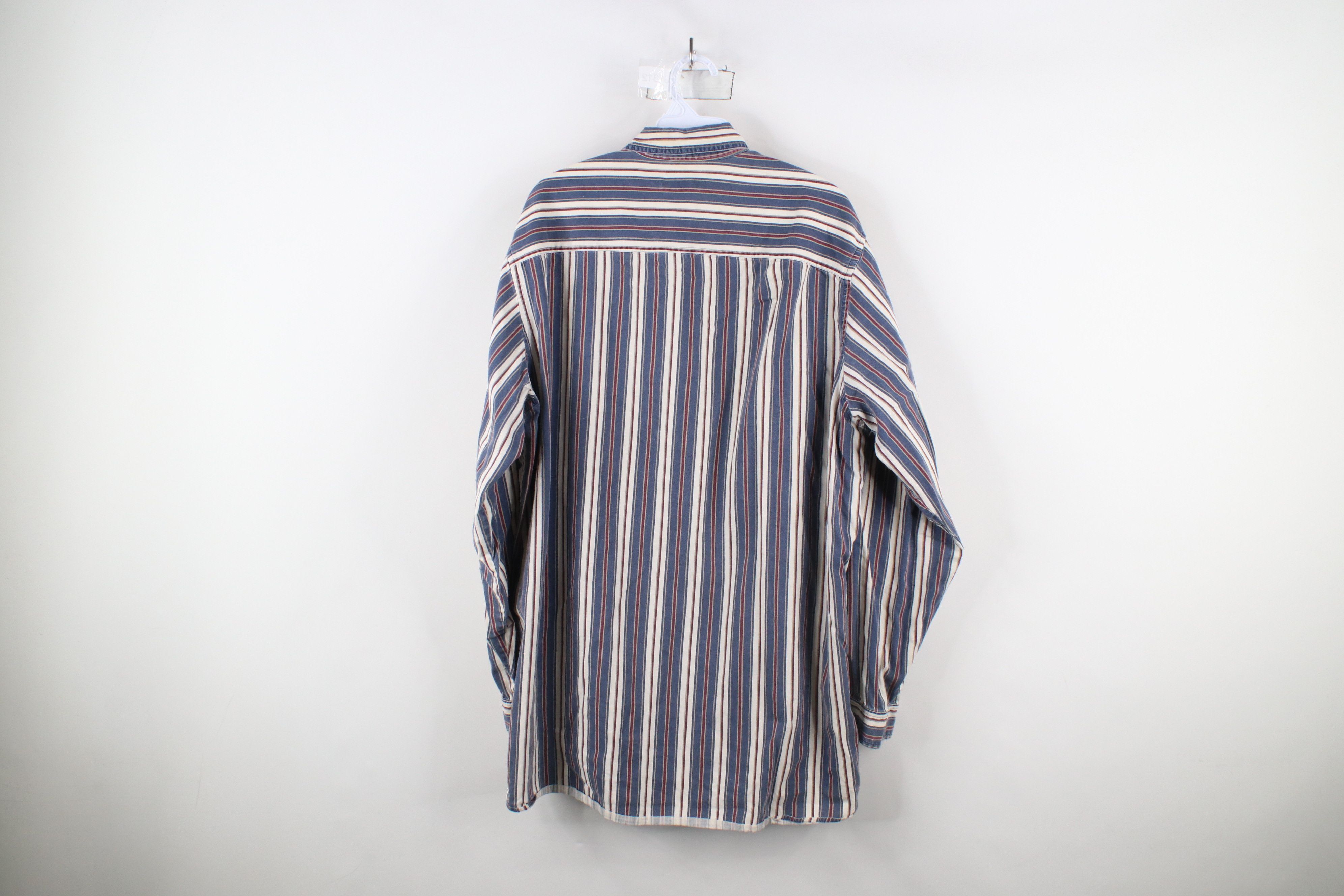 Vintage Vintage 90s Streetwear Block Collared Button Down Shirt Size US XL / EU 56 / 4 - 10 Thumbnail