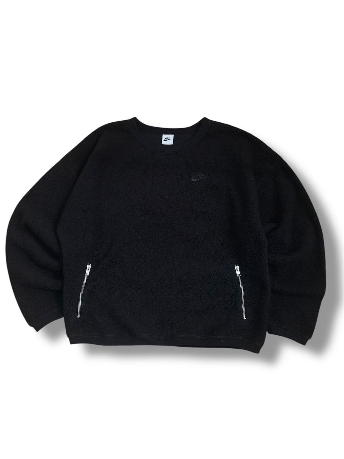Nike Nike Club Winter Fleece Sherpa Men's Crew Neck Sweater Size US L / EU 52-54 / 3 - 1 Thumbnail