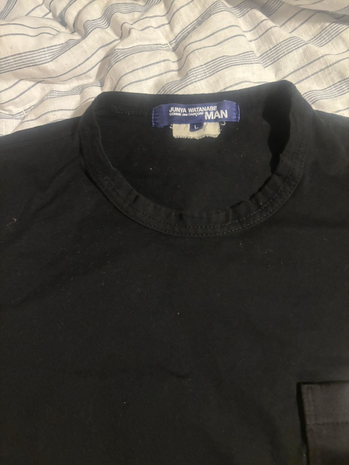 Junya Watanabe Junya Watanabe X Comme des Garcons Black Men's T-Shirt Size US L / EU 52-54 / 3 - 3 Thumbnail