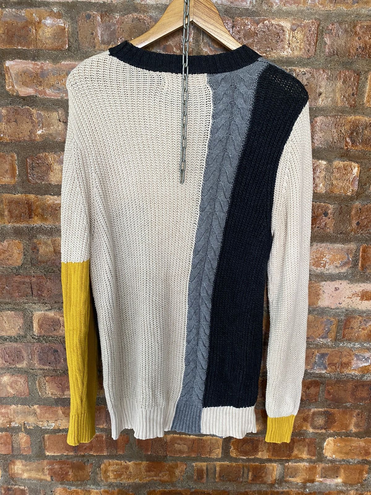 Hysteric Glamour × If Six Was Nine × Japanese Brand Vtg RNA DNA Devil Girl Oversize color block knitwear Size L / US 10 / IT 46 - 9 Thumbnail