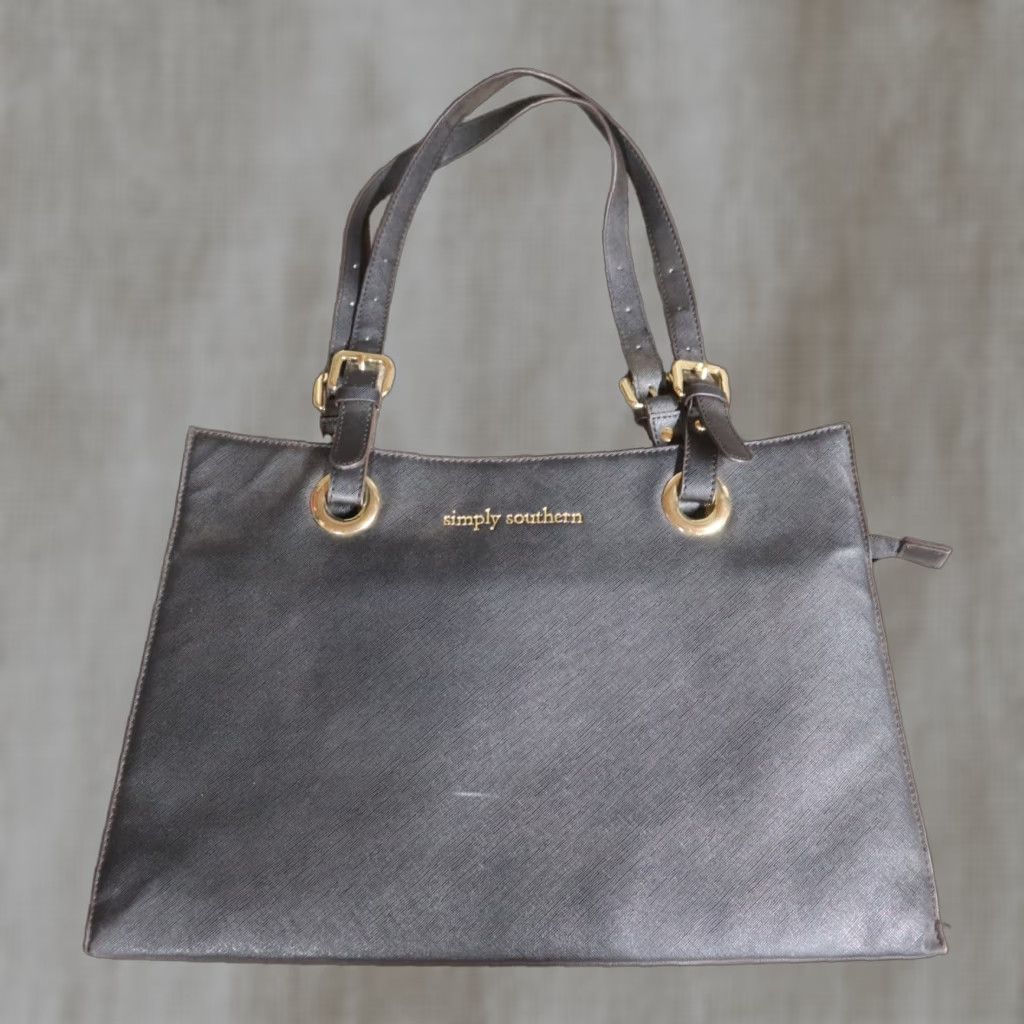 Vintage Simply Southern Black Handbag Briefcase Paper Size Size ONE SIZE - 1 Thumbnail