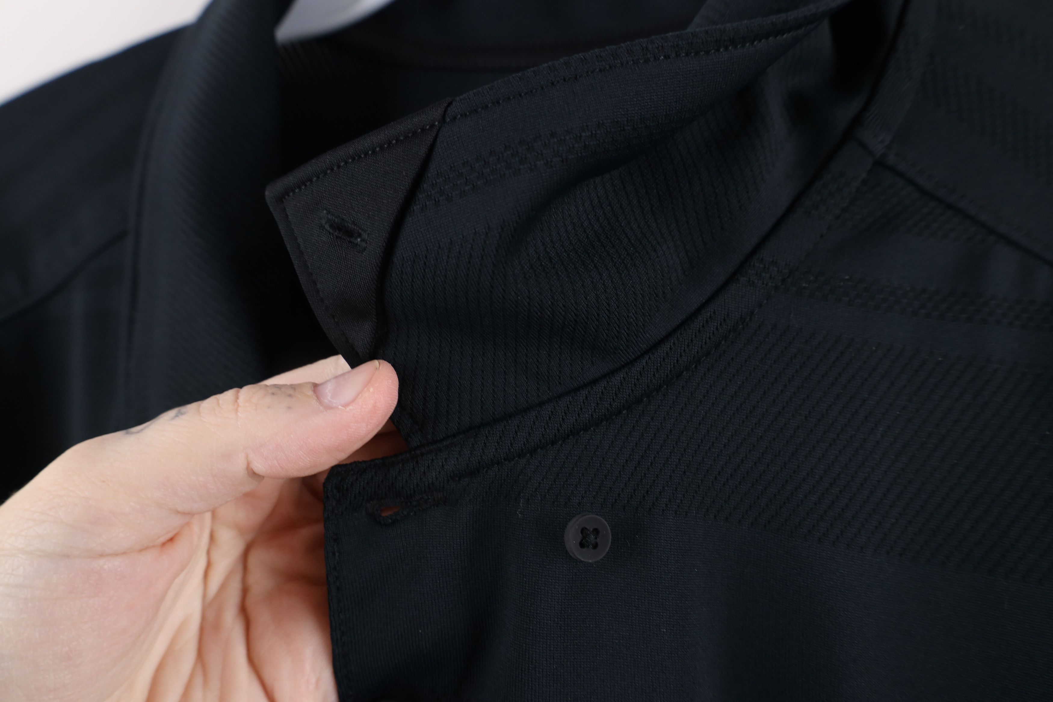 Oakley × Vintage Oakley Center O Logo Striped Knit Collared Golf Polo Black Size US XXL / EU 58 / 5 - 13 Thumbnail
